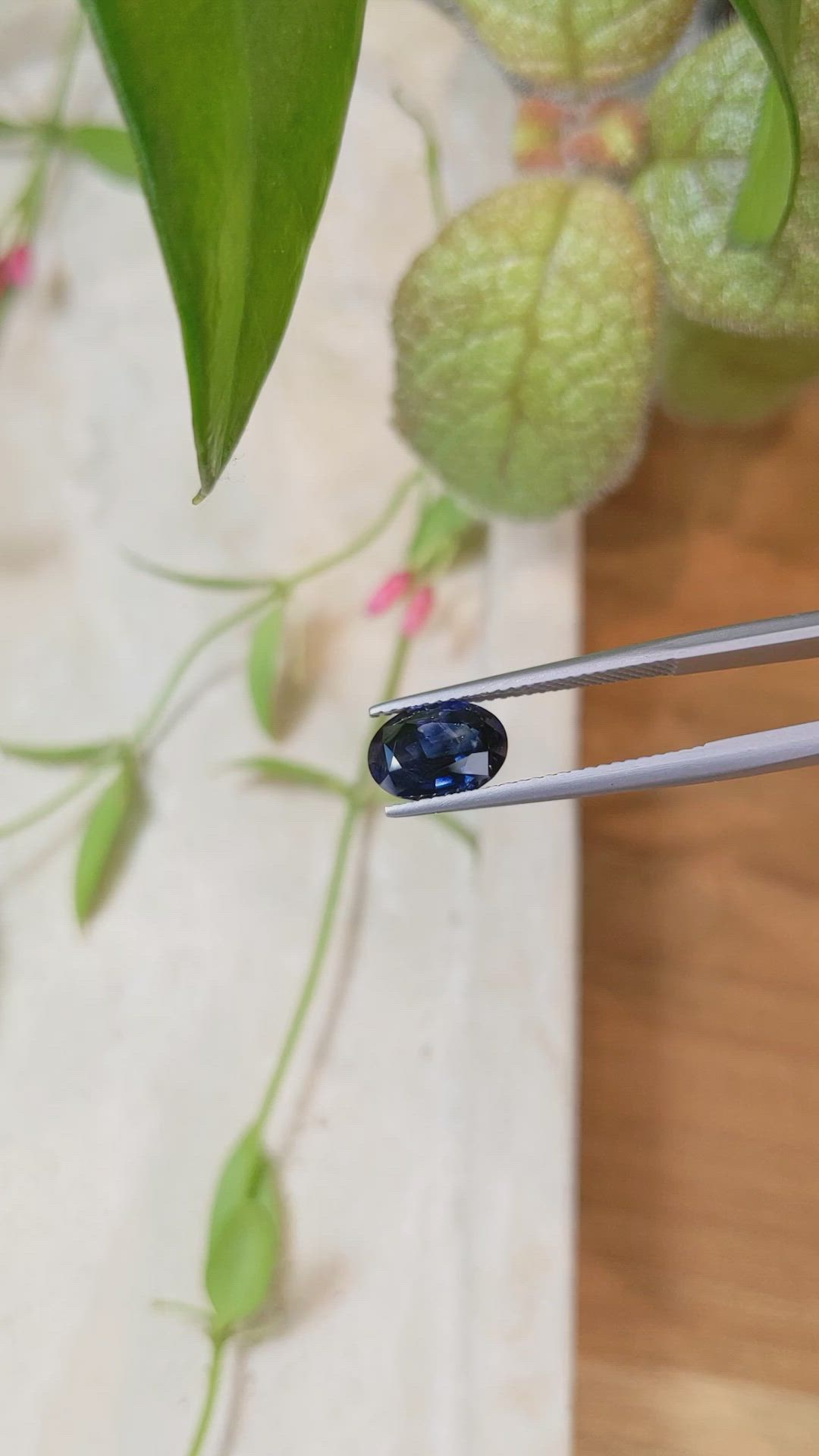 2.25 Ct. Blue Sapphire from Ceylon (Sri Lanka) Size Video