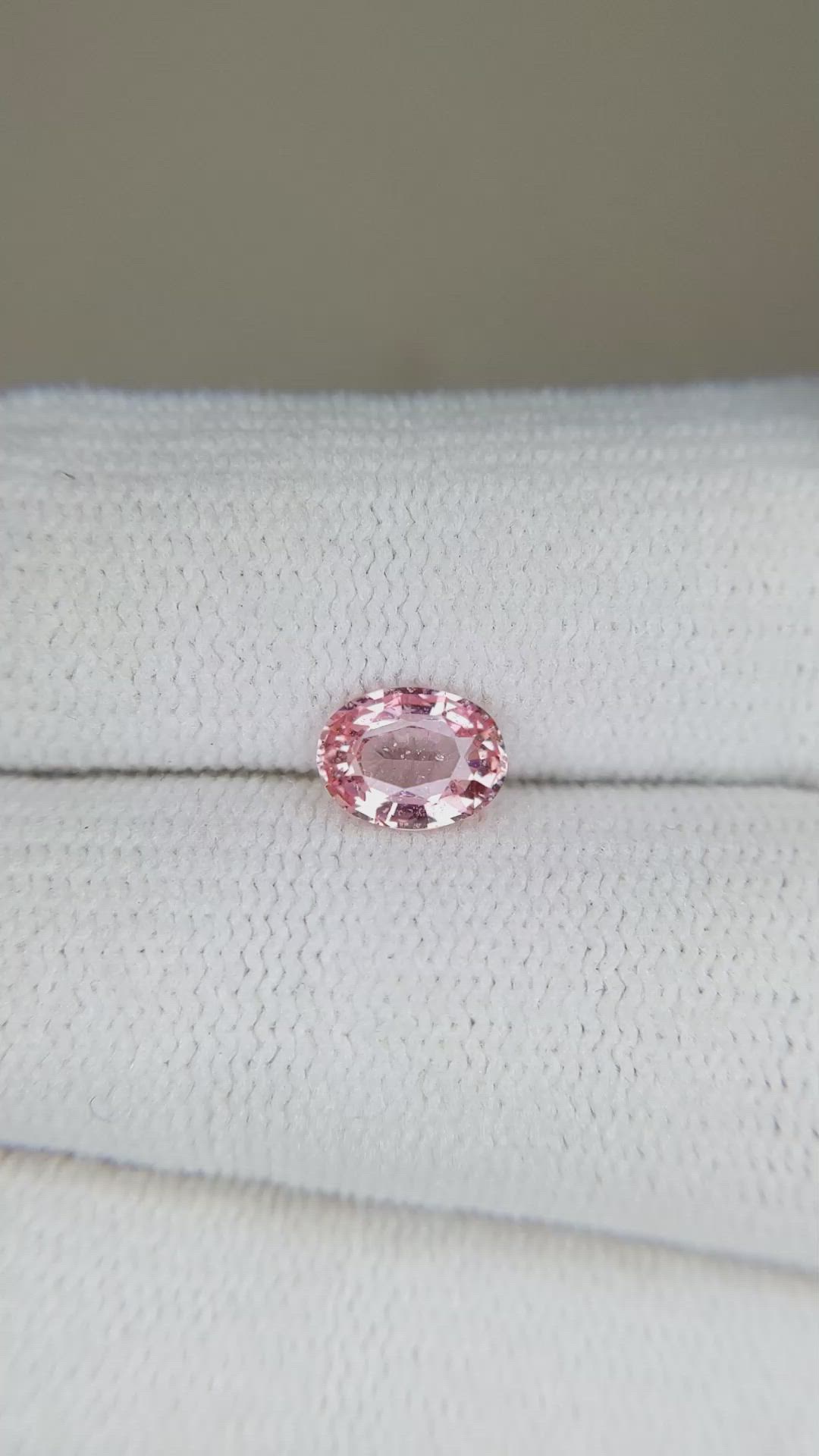 0.85 Ct. Pink Sapphire from Madagascar Size Video