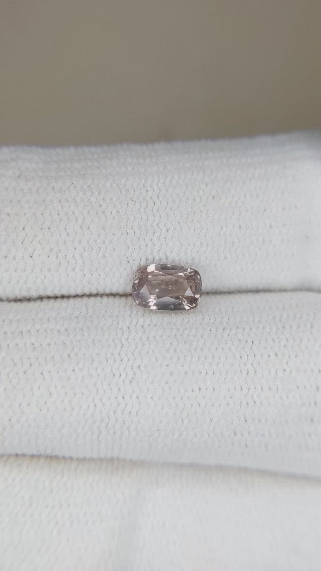 0.83 Ct. Peach Sapphire from Madagascar Size Video