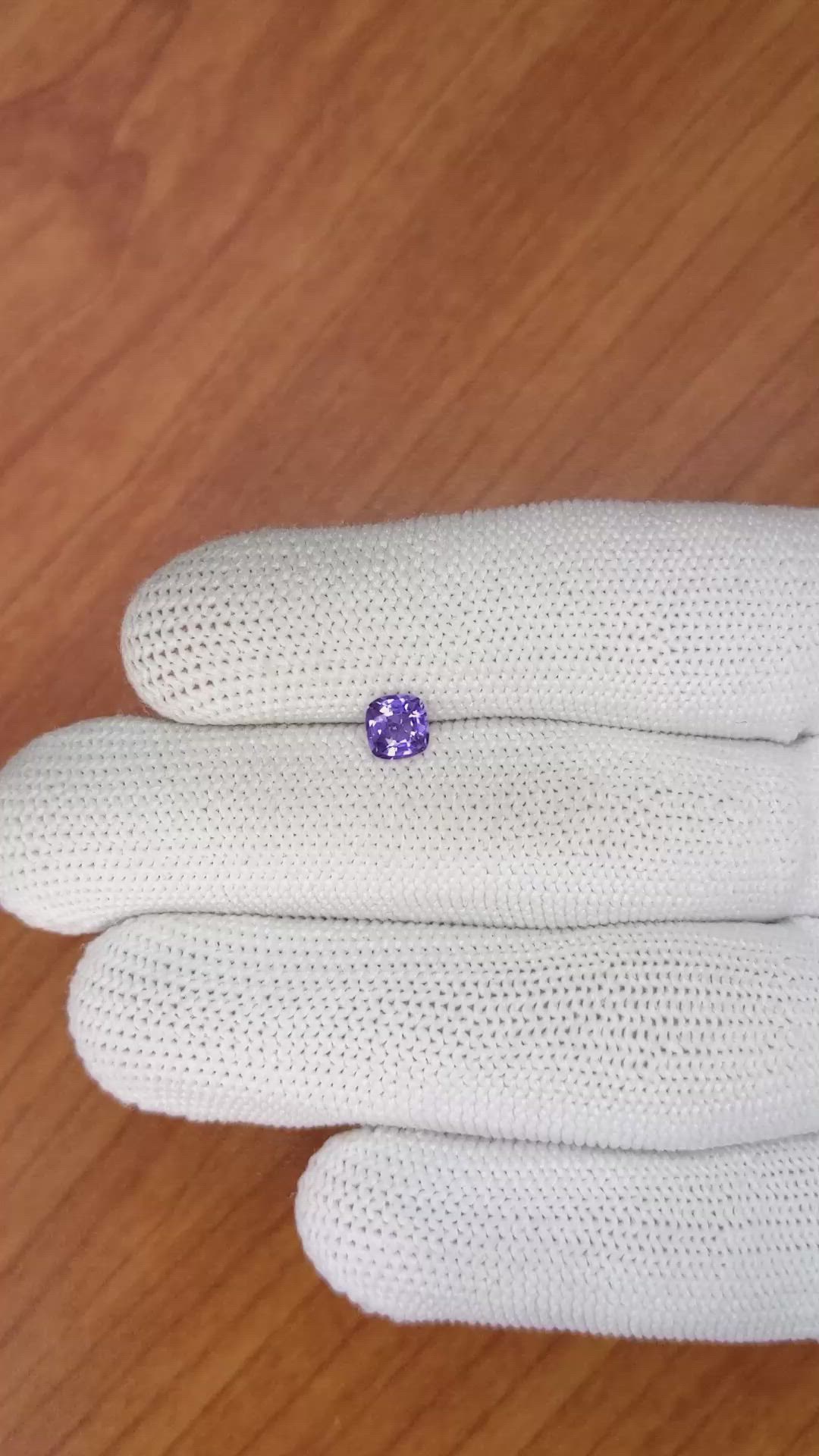 0.66 Ct. Purple Sapphire from Madagascar Size Video
