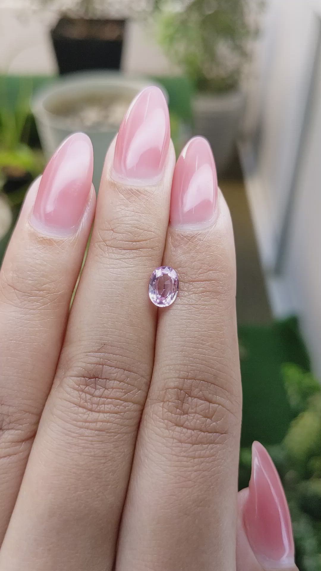 0.92 Ct. Pink Sapphire from Madagascar Size Video