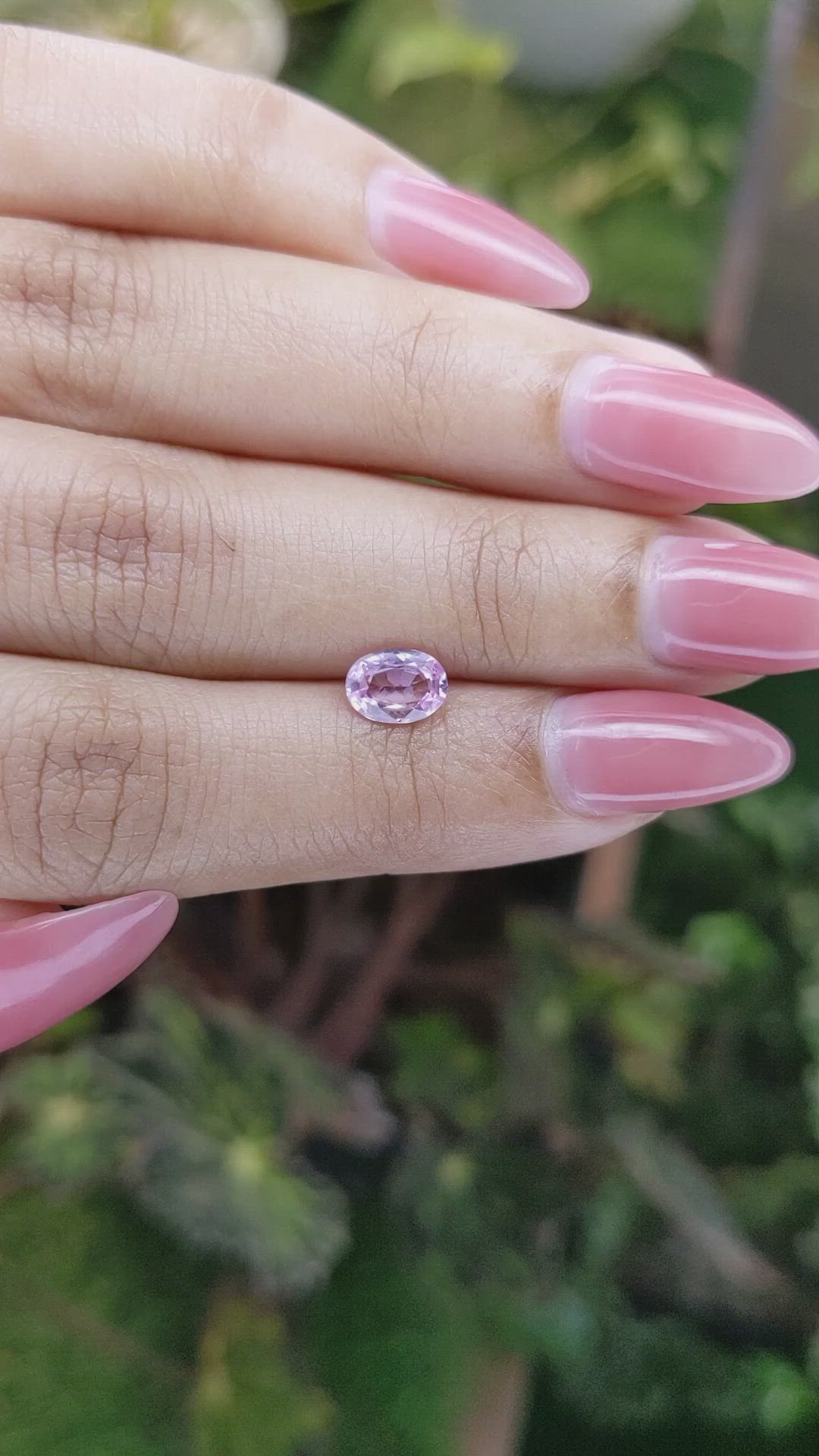 0.92 Ct. Pink Sapphire from Madagascar Size Video