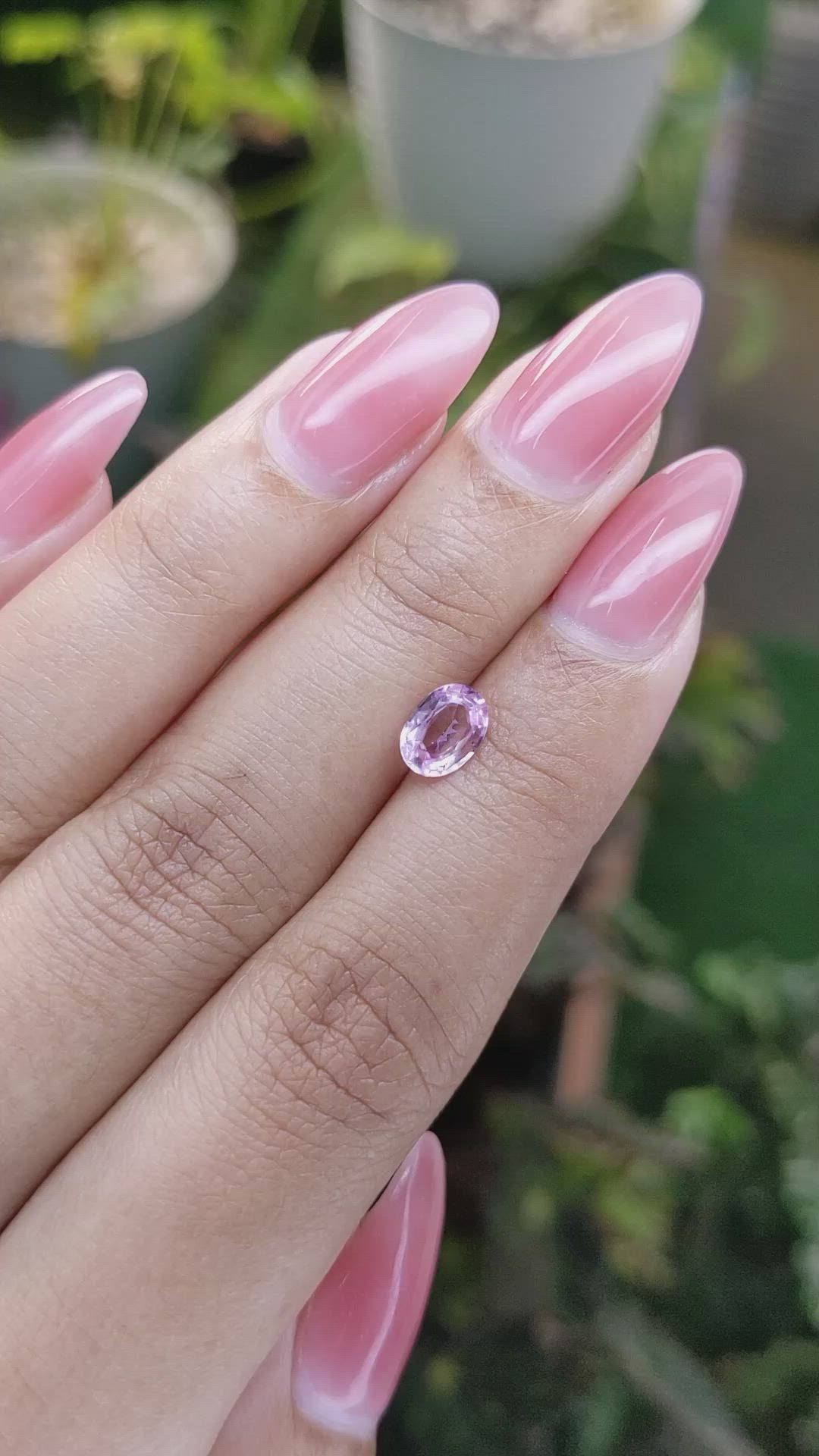 0.92 Ct. Pink Sapphire from Madagascar Size Video