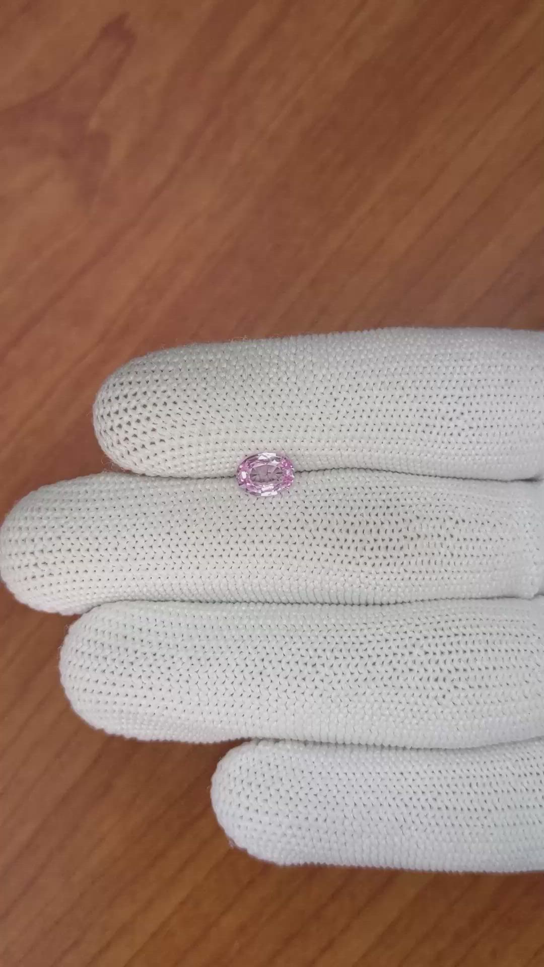 0.92 Ct. Pink Sapphire from Madagascar Size Video