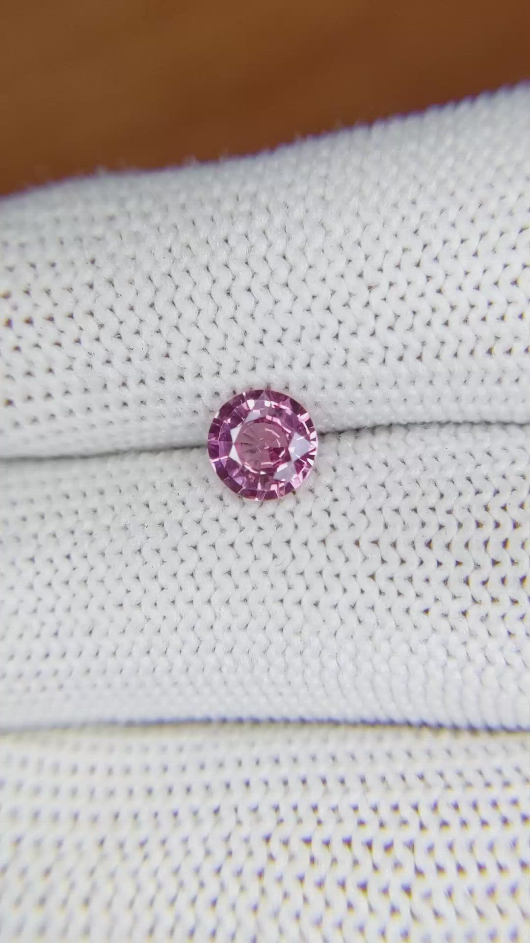 0.94 Ct. Pink Sapphire from Madagascar Size Video