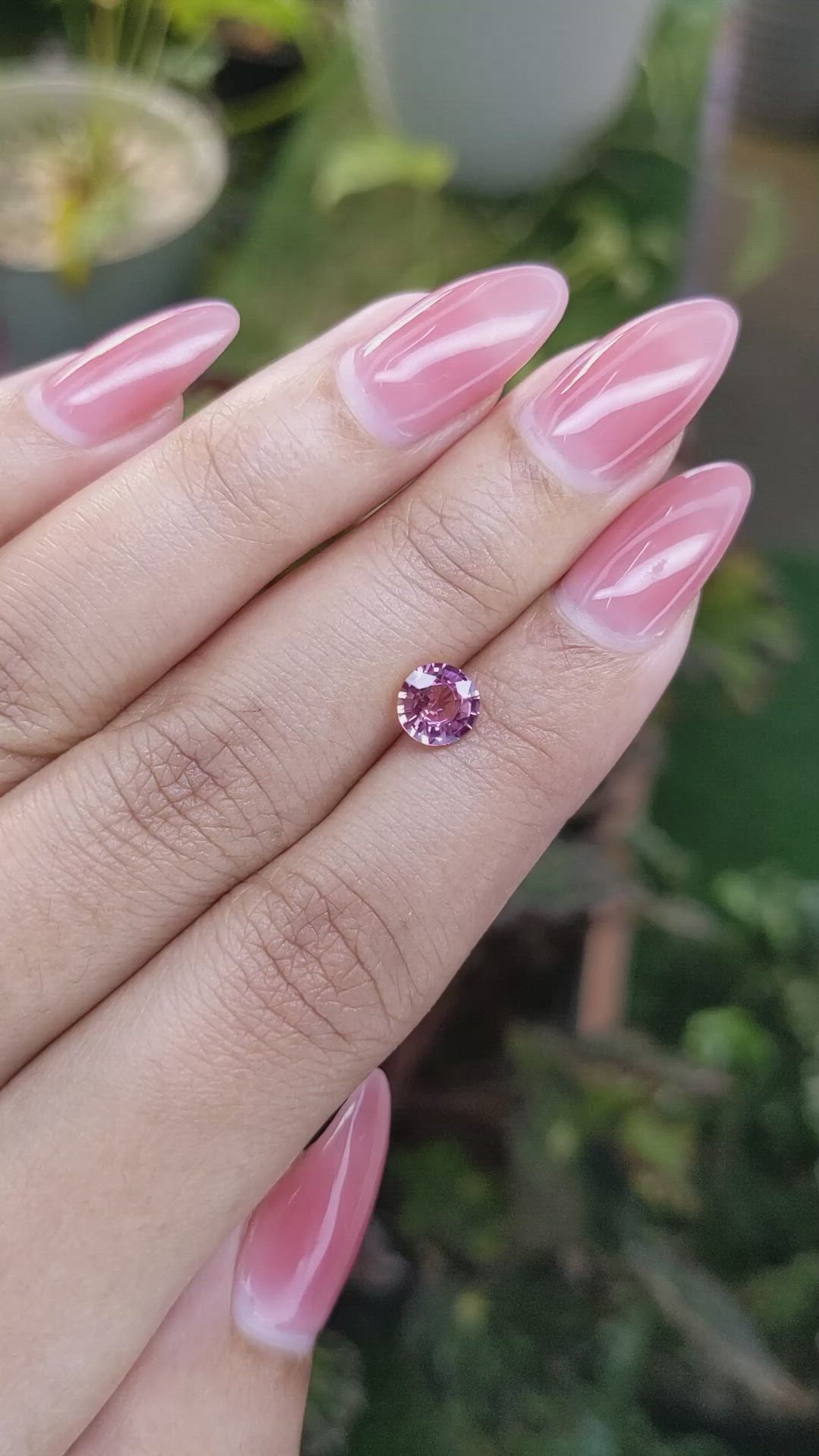 0.94 Ct. Pink Sapphire from Madagascar Size Video