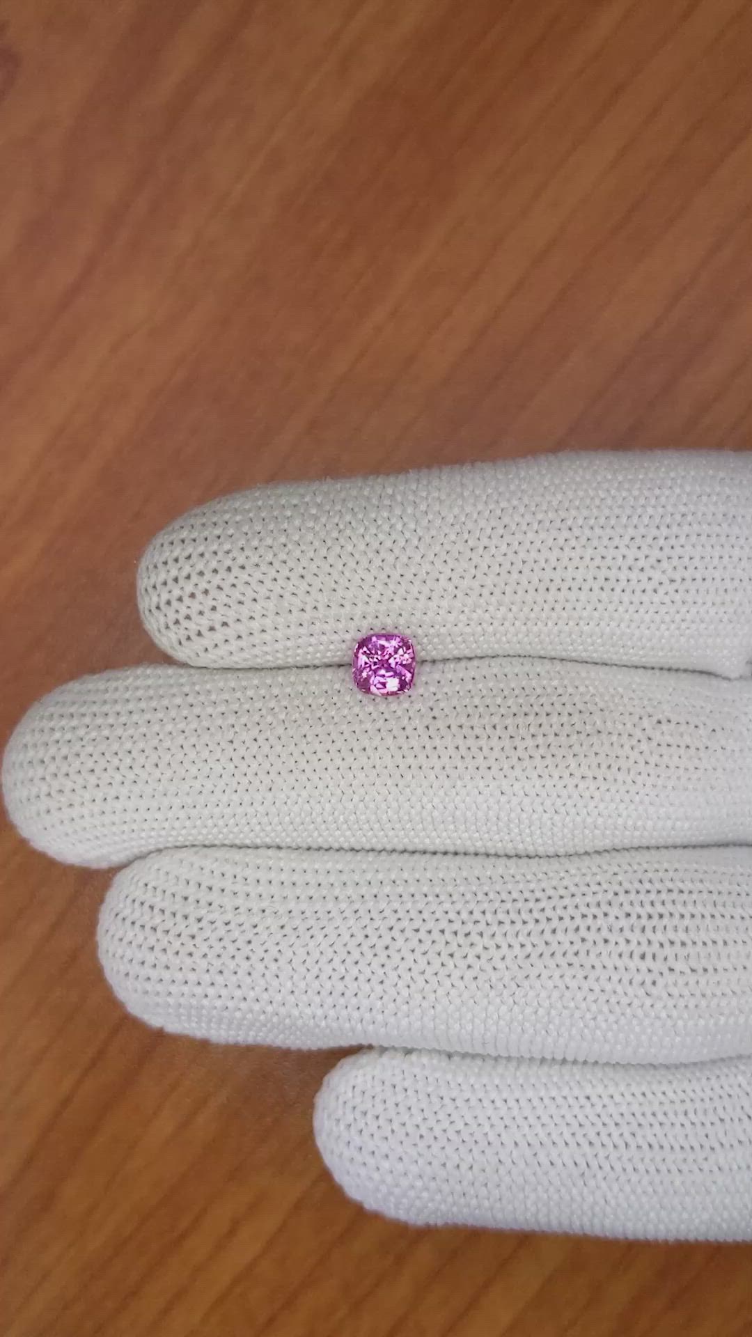 1.06 Ct. Purplish Pink Sapphire from Madagascar Size Video