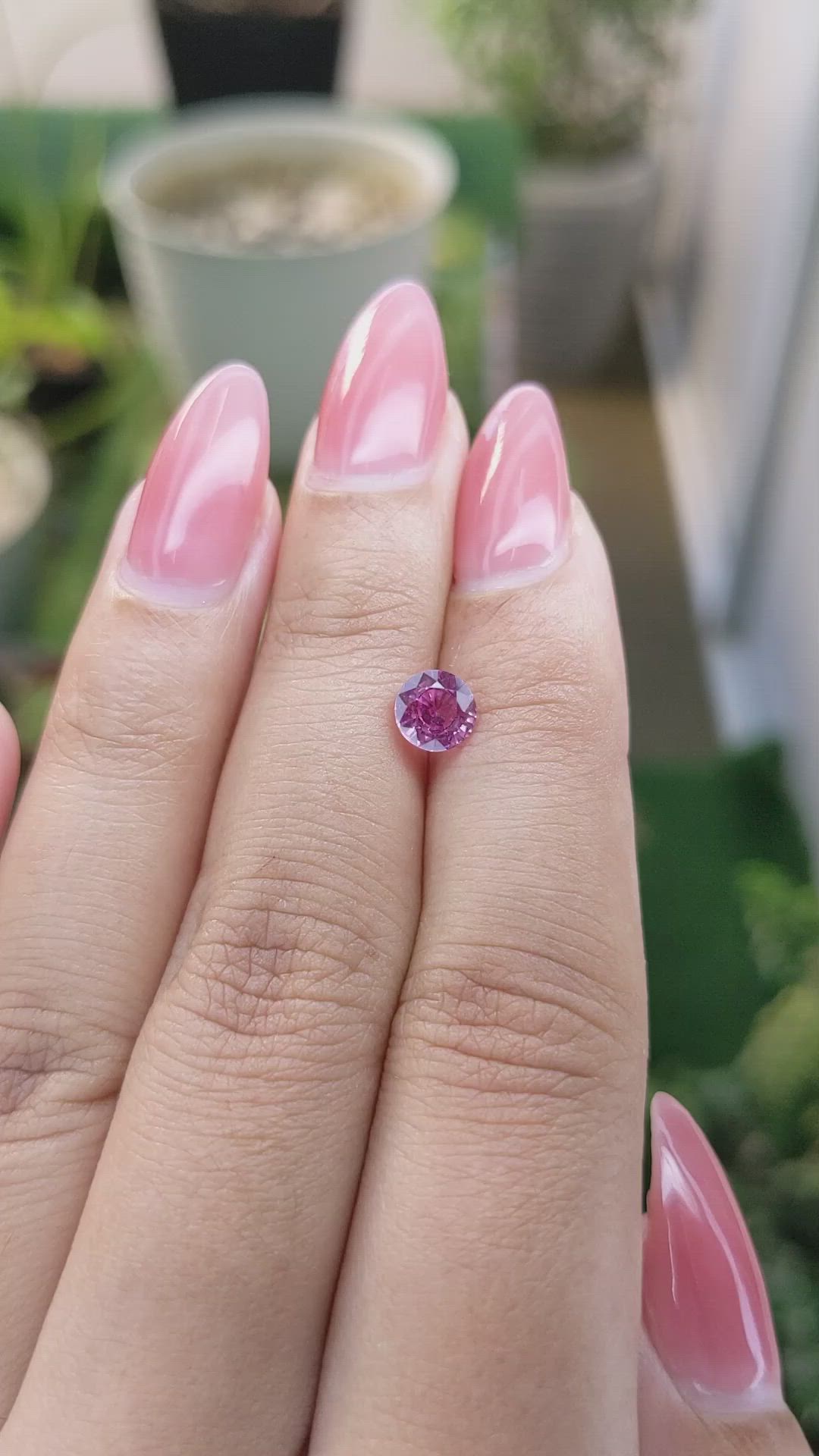 1.10 Ct. Pink Sapphire from Madagascar Size Video