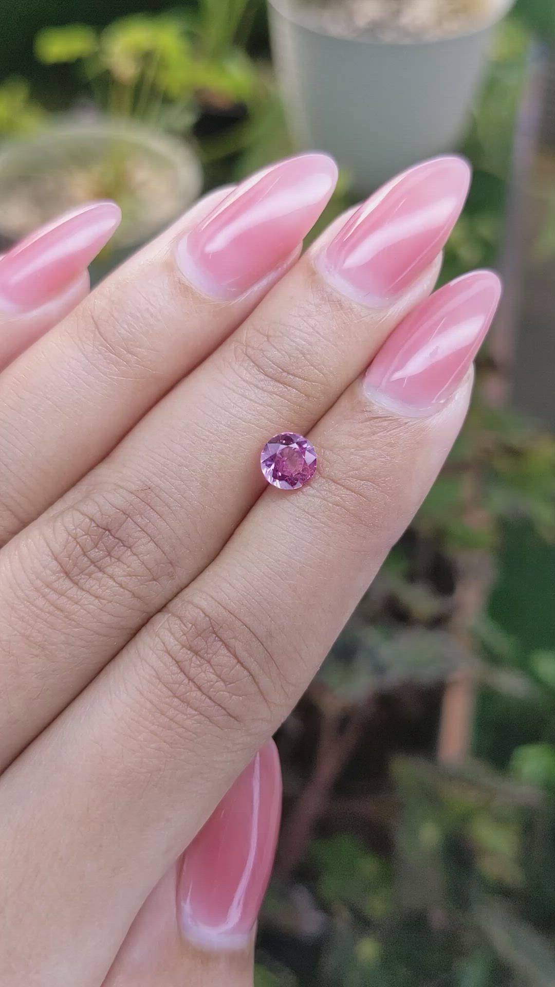 1.10 Ct. Pink Sapphire from Madagascar Size Video