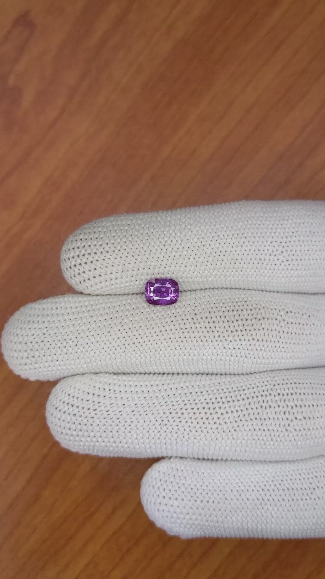 1.18 Ct. Pinkish Purple Sapphire from Madagascar Size Video