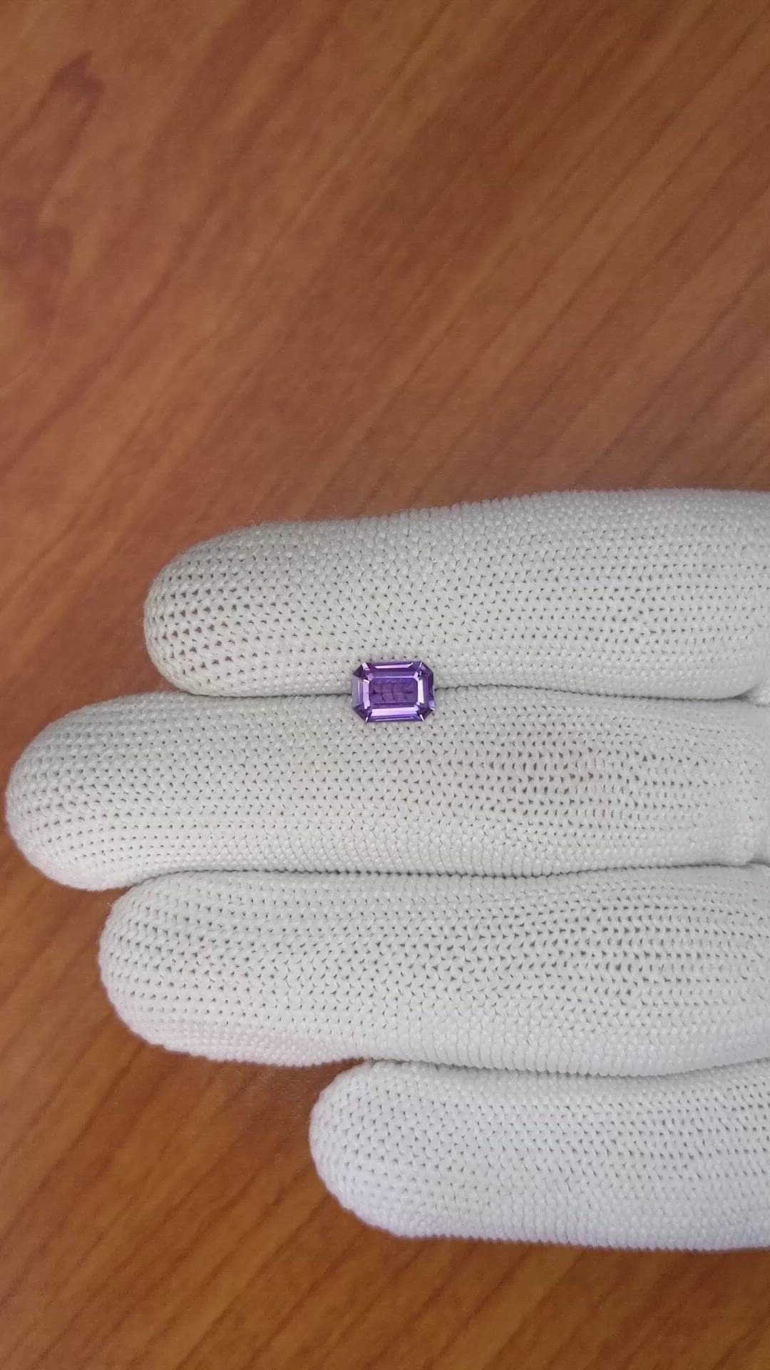 1.22 Ct. Purple Sapphire from Madagascar Size Video
