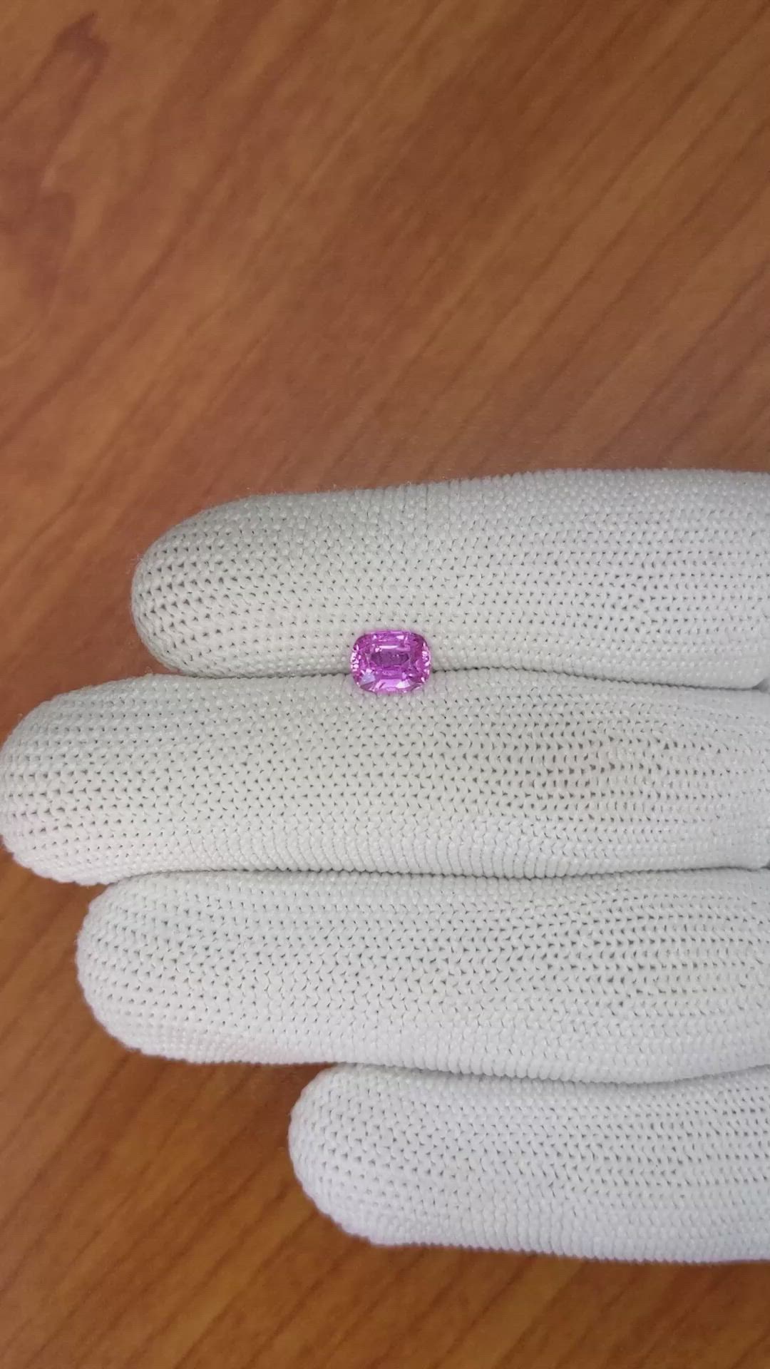 1.28 Ct. Pinkish Purple Sapphire from Madagascar Size Video