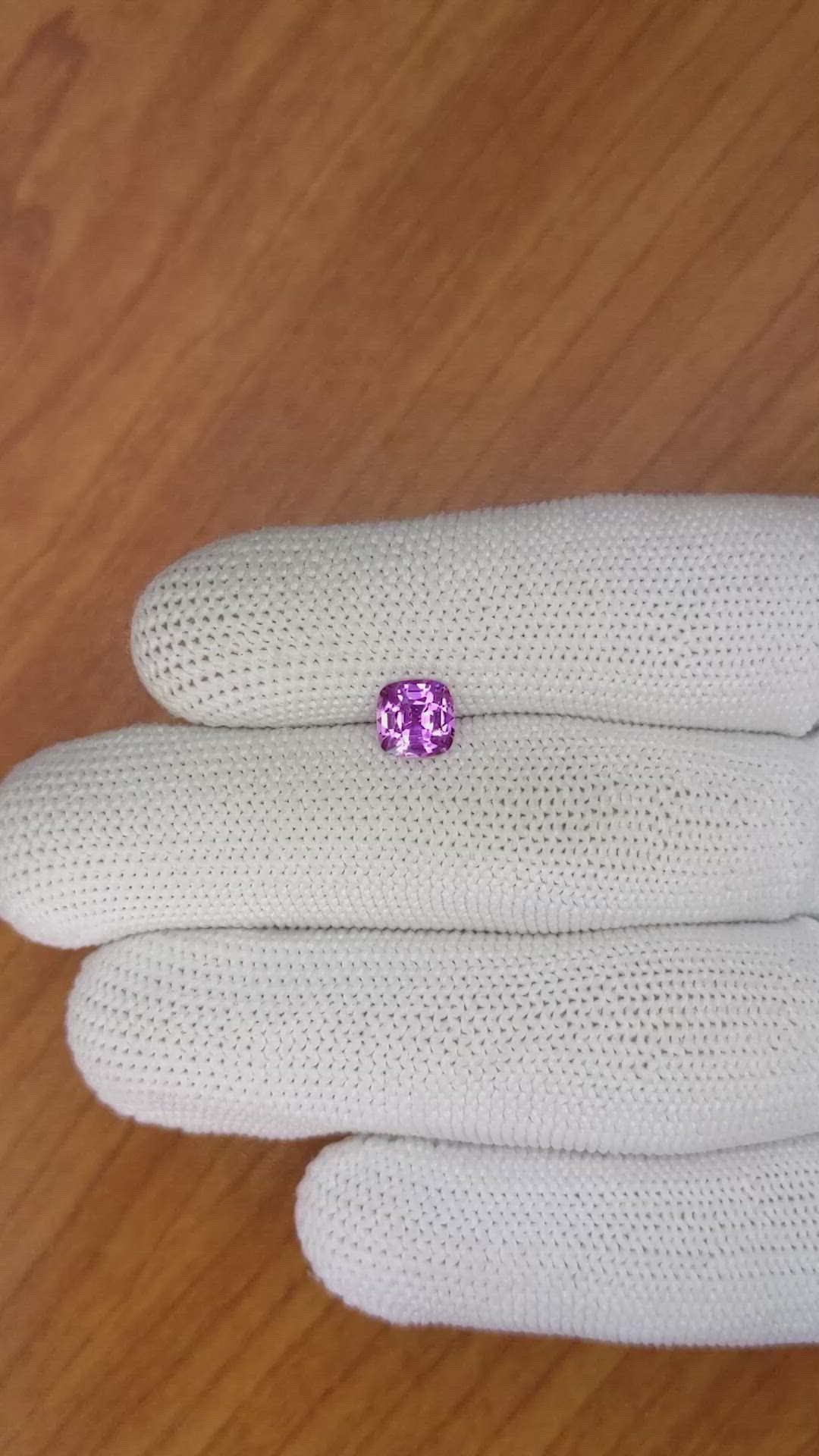 1.29 Ct. Pinkish Purple Sapphire from Madagascar Size Video