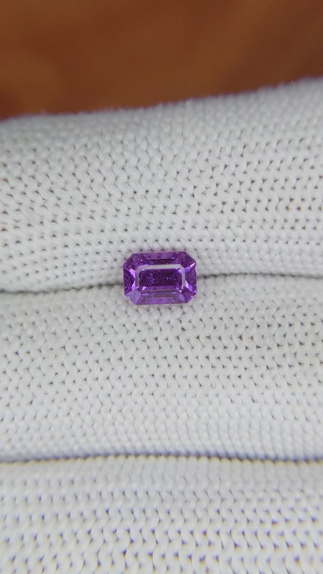 1.29 Ct. Purple Sapphire from Madagascar Size Video
