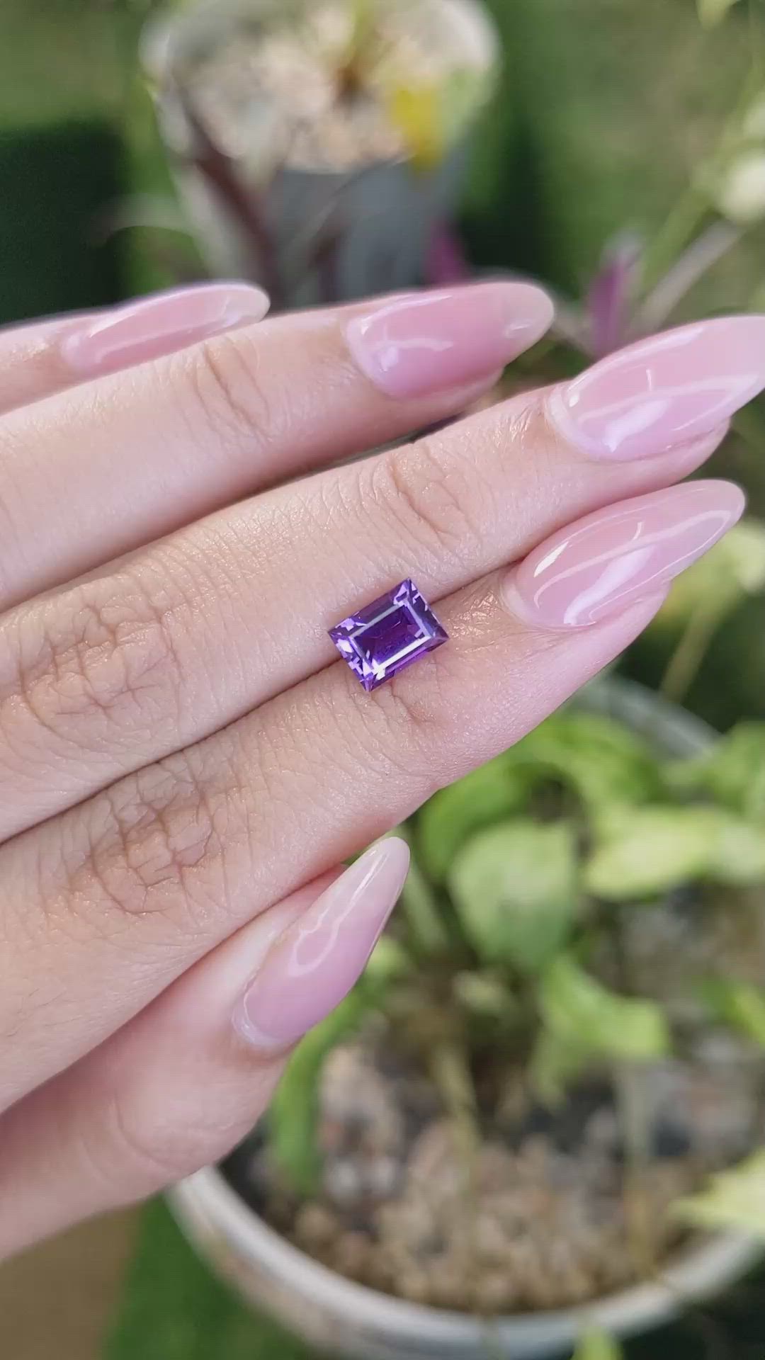 1.87 Ct. Purple Sapphire from Madagascar Size Video