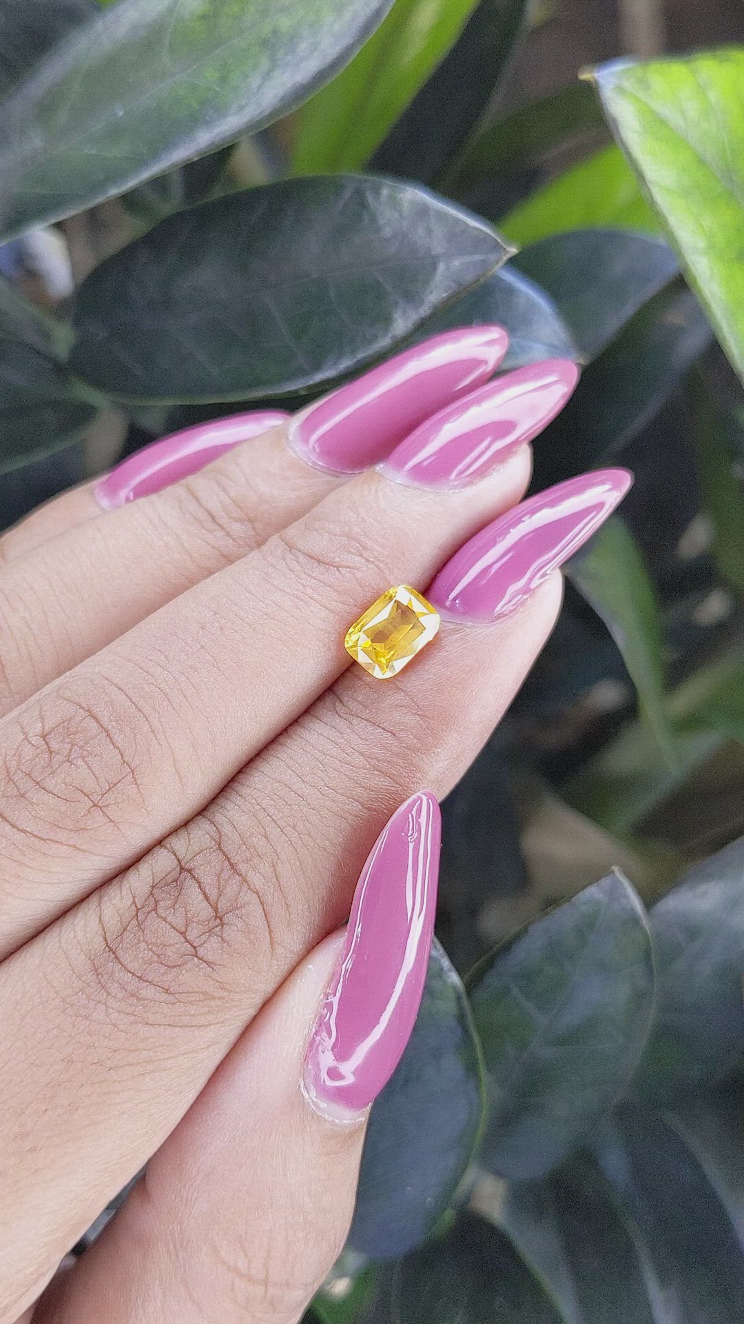 1.56 Ct. Yellow Sapphire from Ceylon (Sri Lanka) Size Video