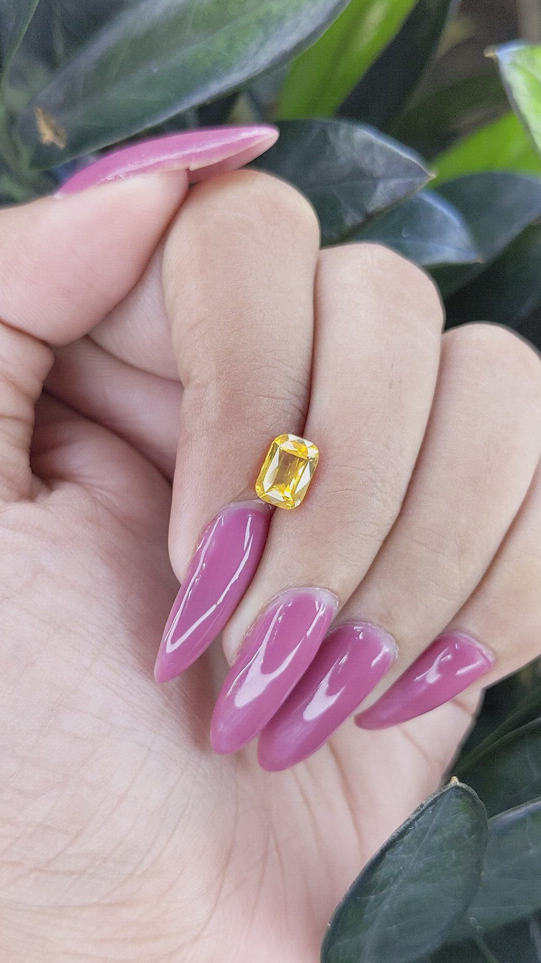 1.56 Ct. Yellow Sapphire from Ceylon (Sri Lanka) Size Video