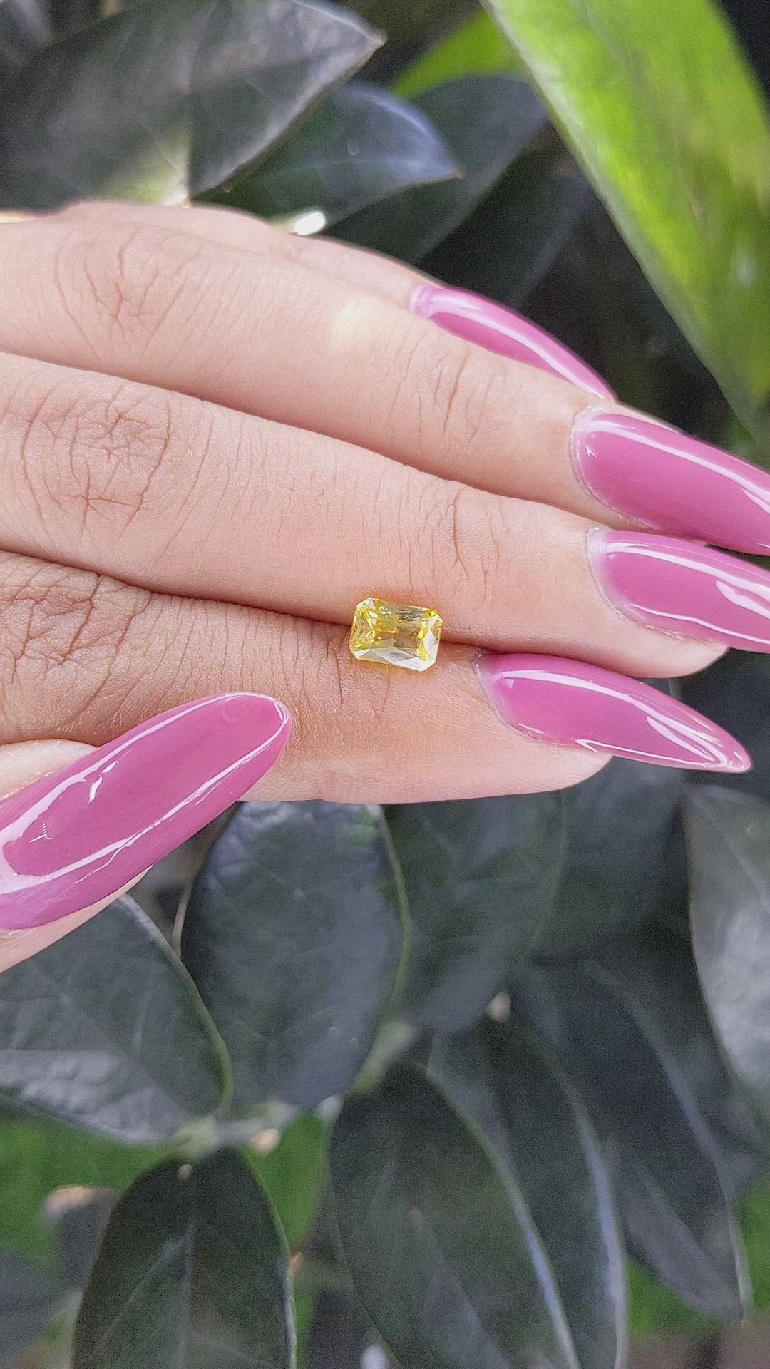 1.20 Ct. Bi Color Sapphire from Ceylon (Sri Lanka) Size Video