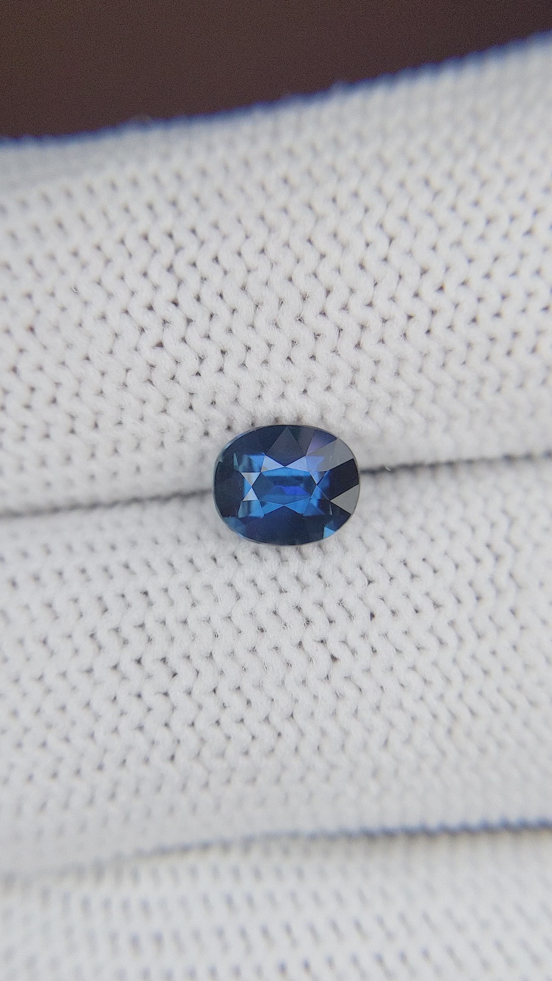 1.12 Ct. Blue Sapphire from Madagascar Size Video