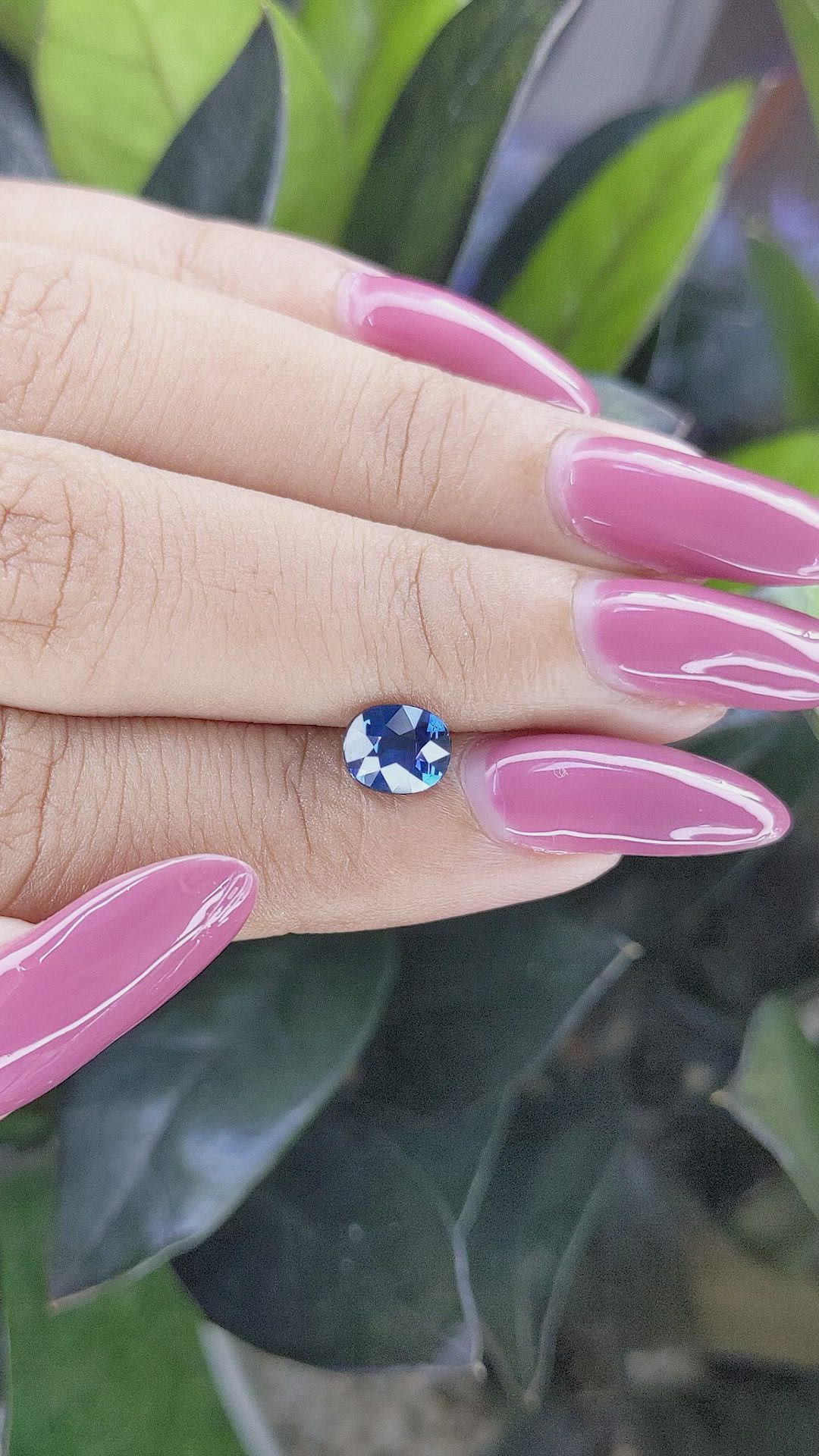 1.12 Ct. Blue Sapphire from Madagascar Size Video