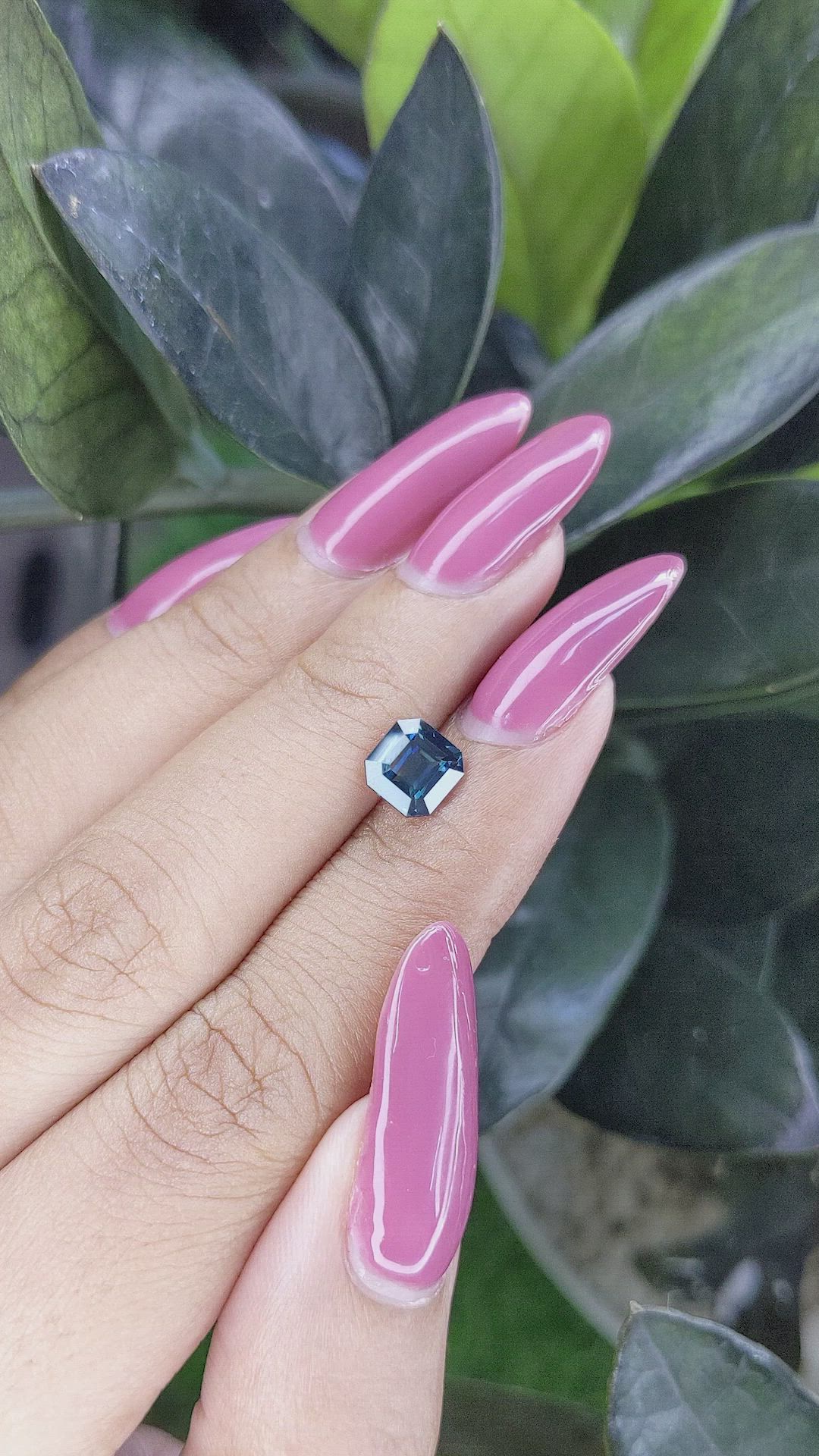 1.49 Ct. Greenish Blue Sapphire from Madagascar Size Video