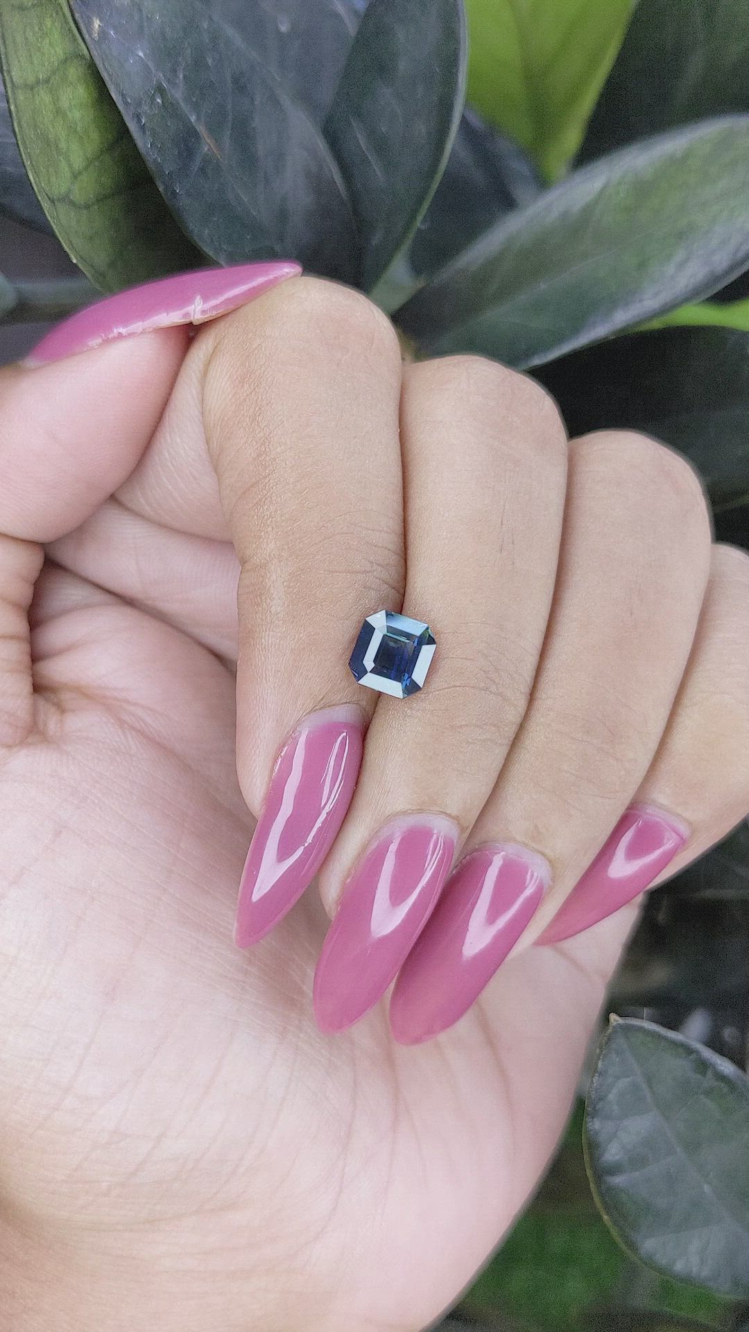 1.49 Ct. Greenish Blue Sapphire from Madagascar Size Video