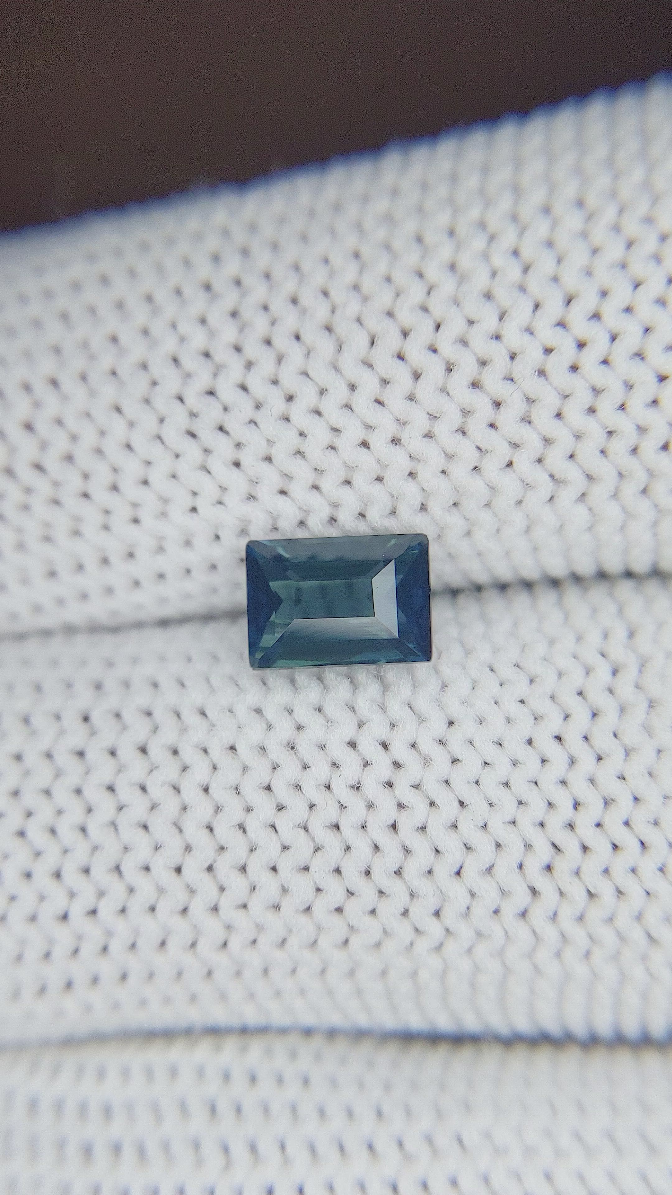 1.51 Ct. Greenish Blue Sapphire from Madagascar Size Video