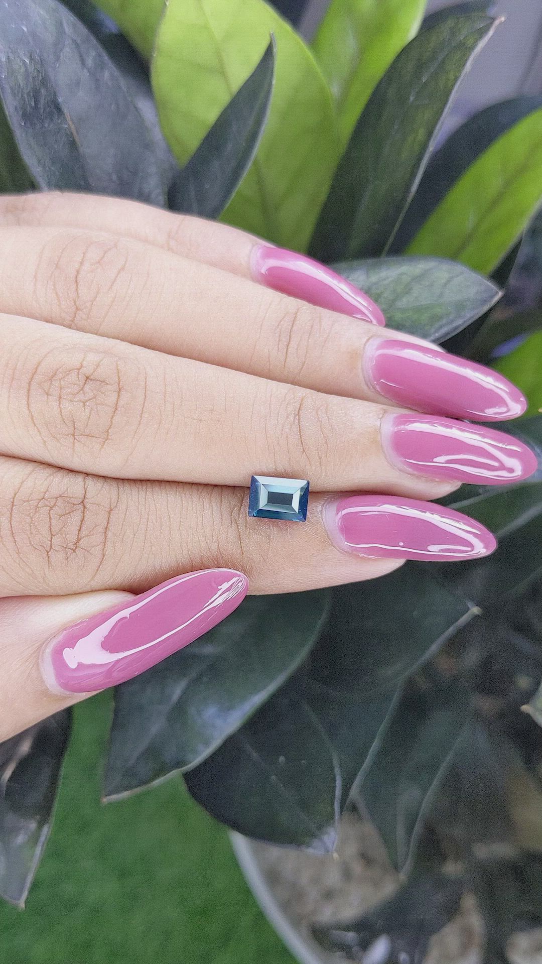 1.51 Ct. Greenish Blue Sapphire from Madagascar Size Video