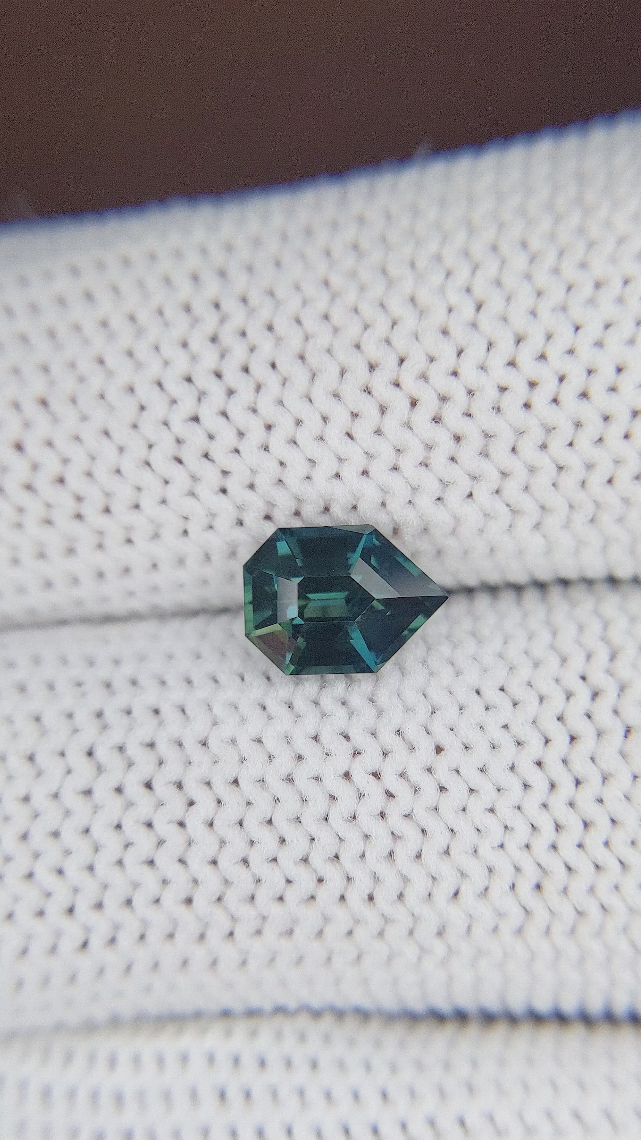 1.69 Ct. Bluish Green Sapphire from Madagascar Size Video