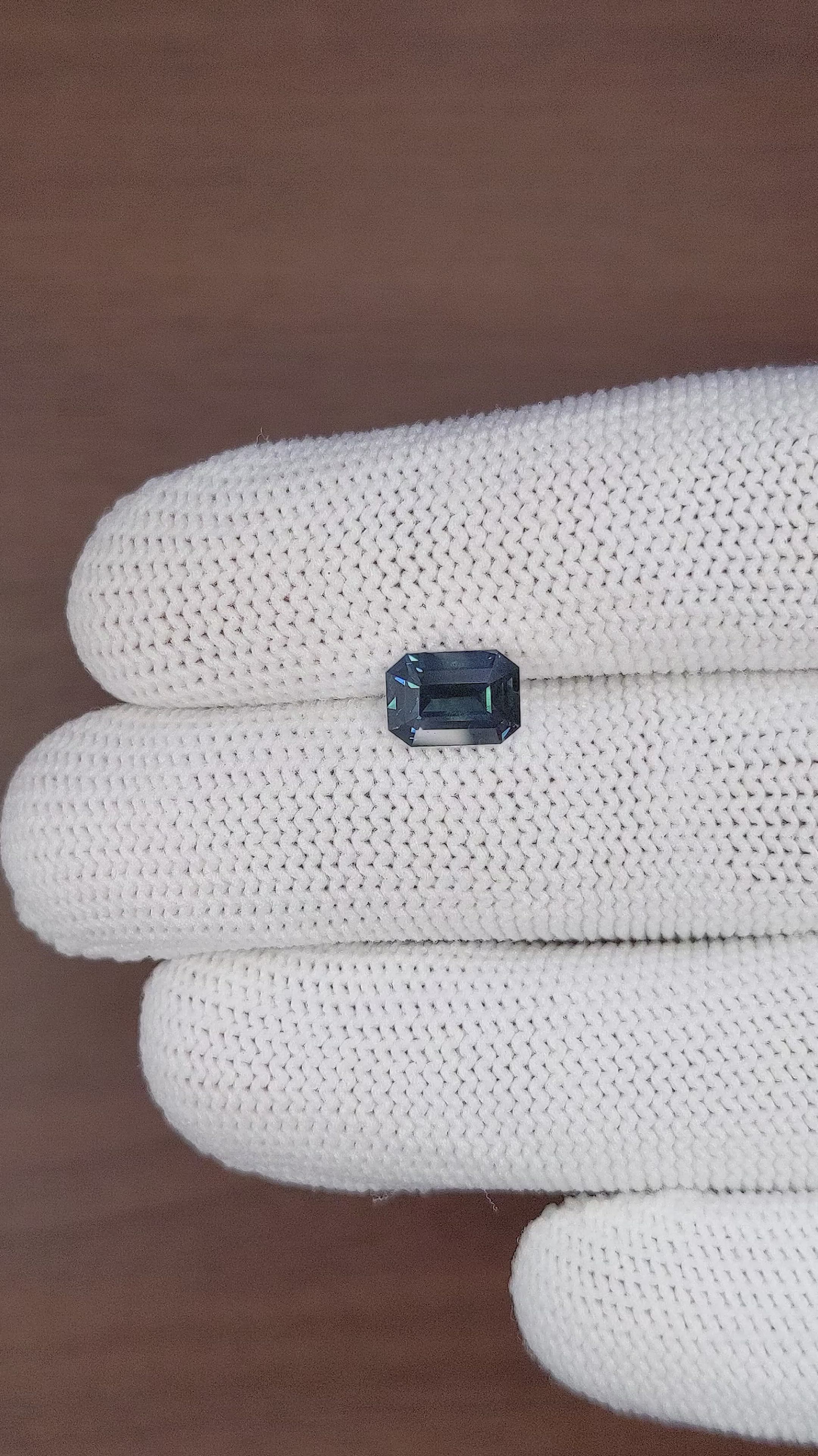 2.12 Ct. Greenish Blue Sapphire from Madagascar Size Video