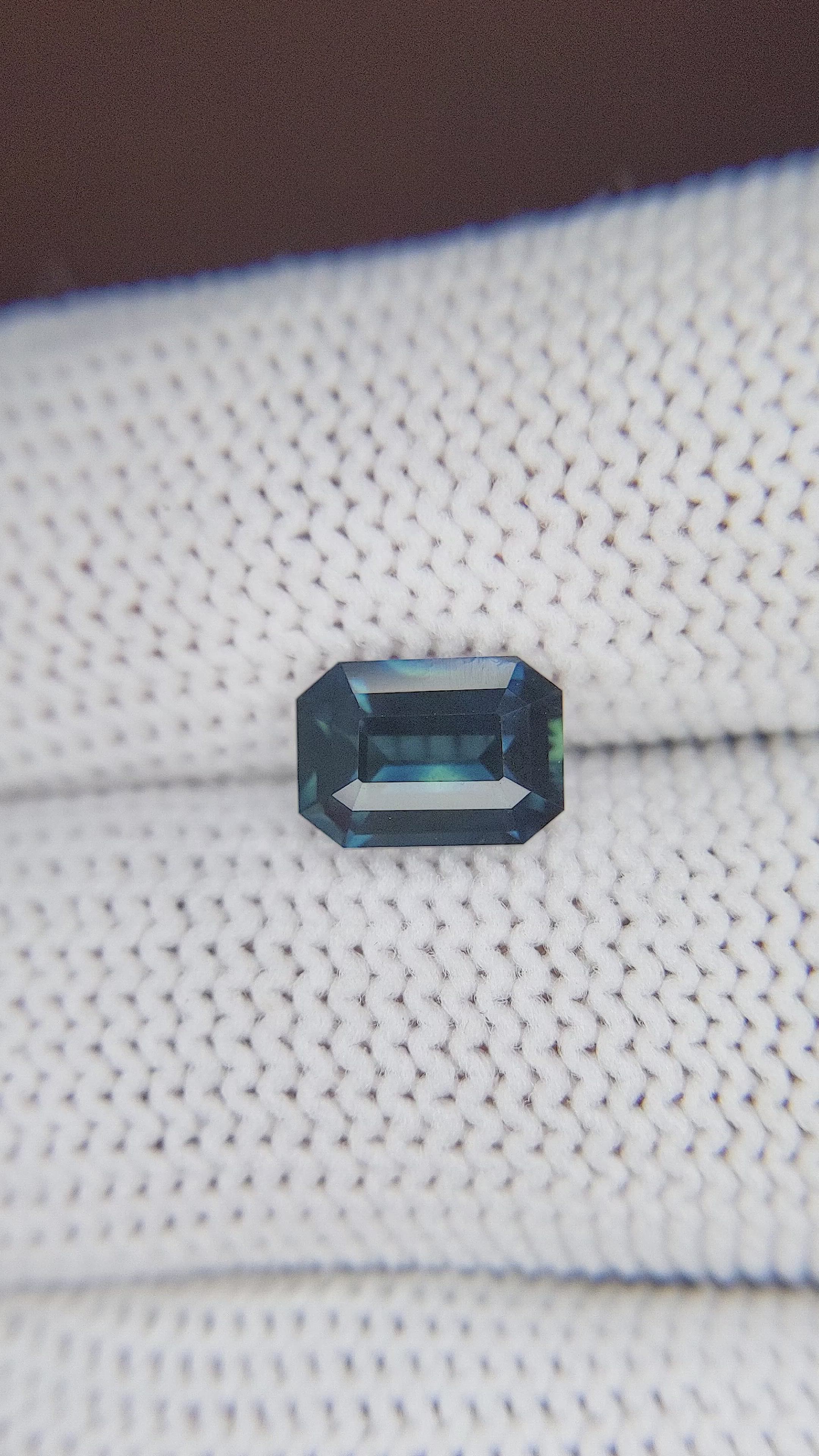 2.12 Ct. Greenish Blue Sapphire from Madagascar Size Video