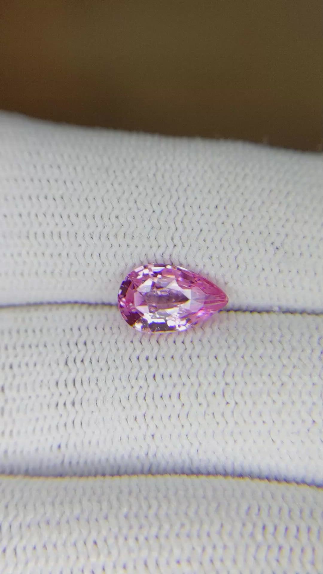 1.54 Ct. Pink Sapphire from Ceylon (Sri Lanka) Size Video