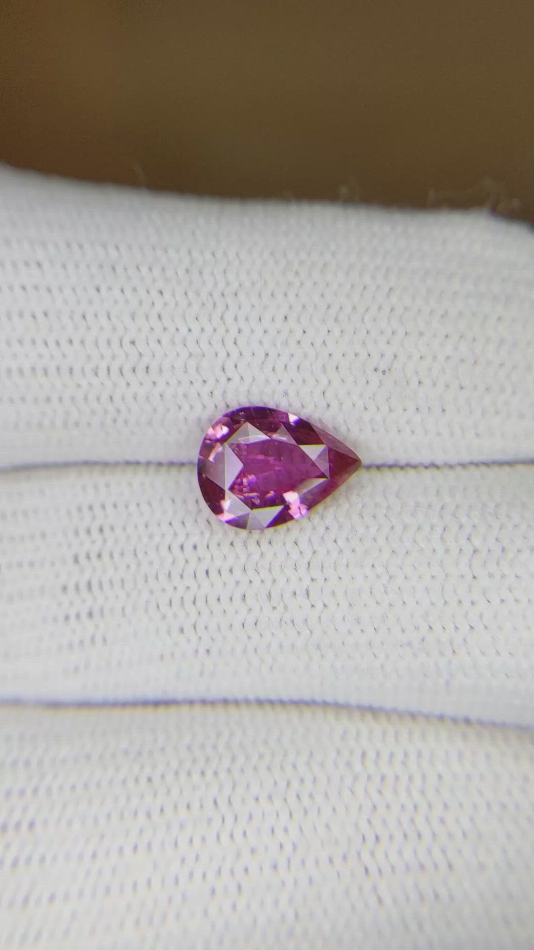 1.60 Ct. Pink Sapphire from Ceylon (Sri Lanka) Size Video