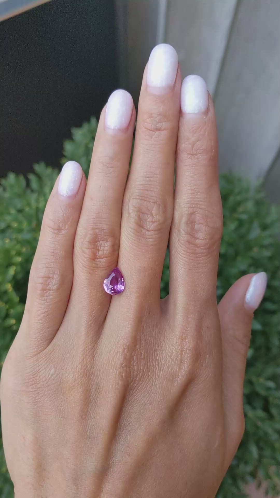 1.60 Ct. Pink Sapphire from Ceylon (Sri Lanka) Size Video