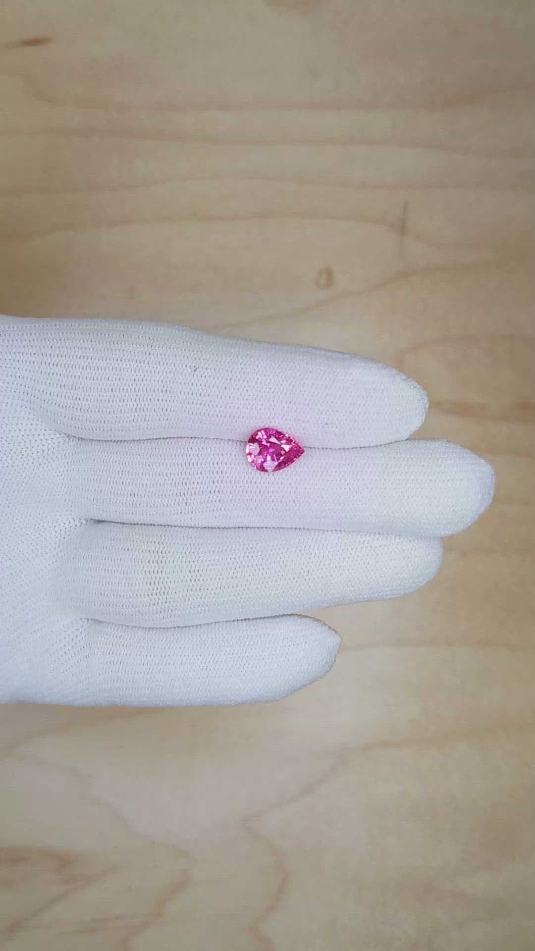 1.99 Ct. Pink Sapphire from Ceylon (Sri Lanka) Size Video