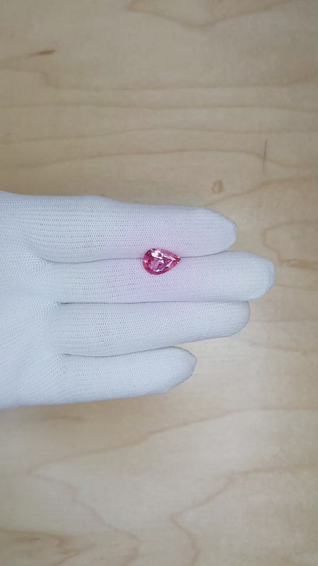 2.82 Ct. Pink Sapphire from Ceylon (Sri Lanka) Size Video