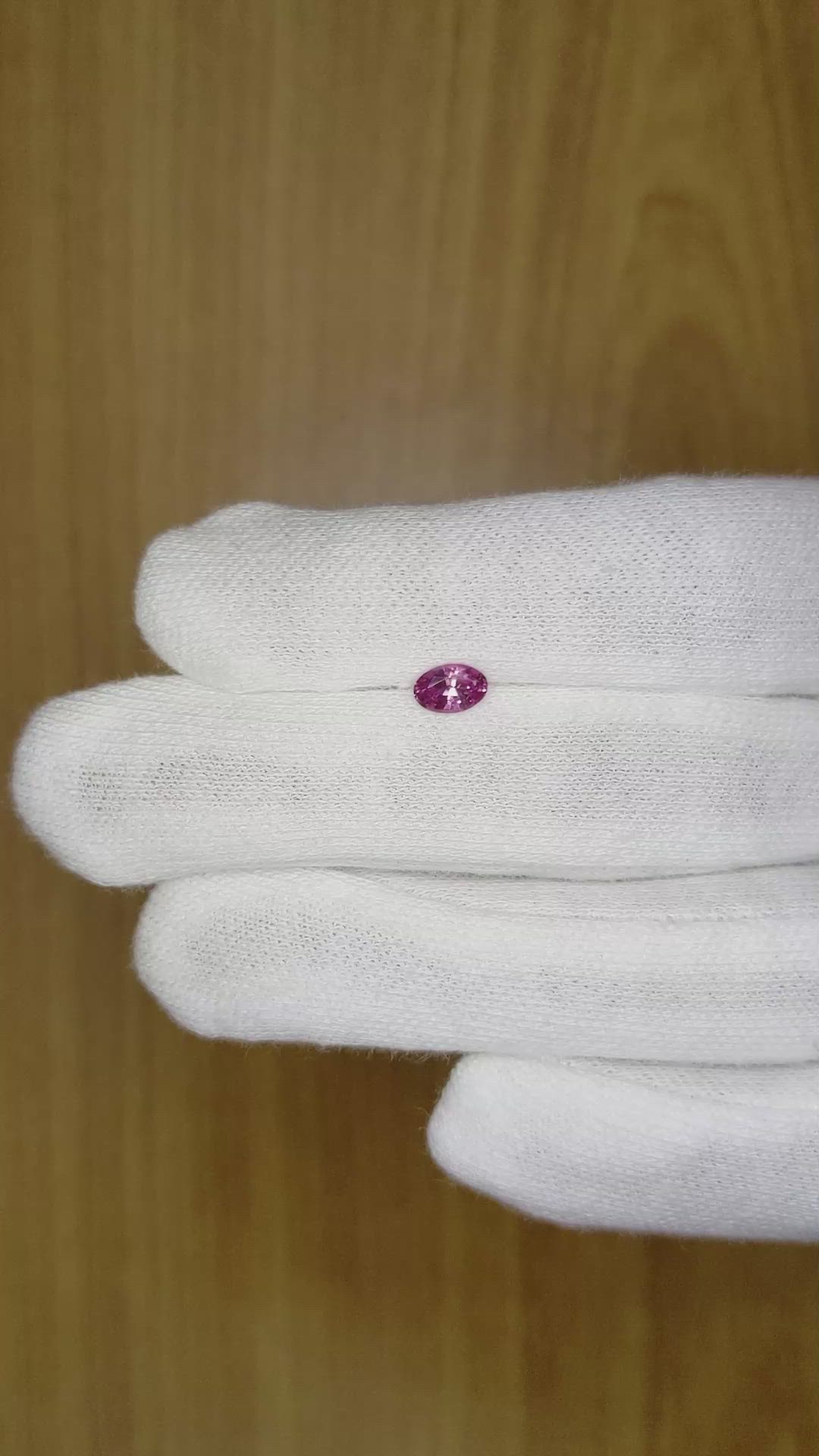 0.49 Ct. Pinkish Purple Sapphire from Ceylon (Sri Lanka) Size Video