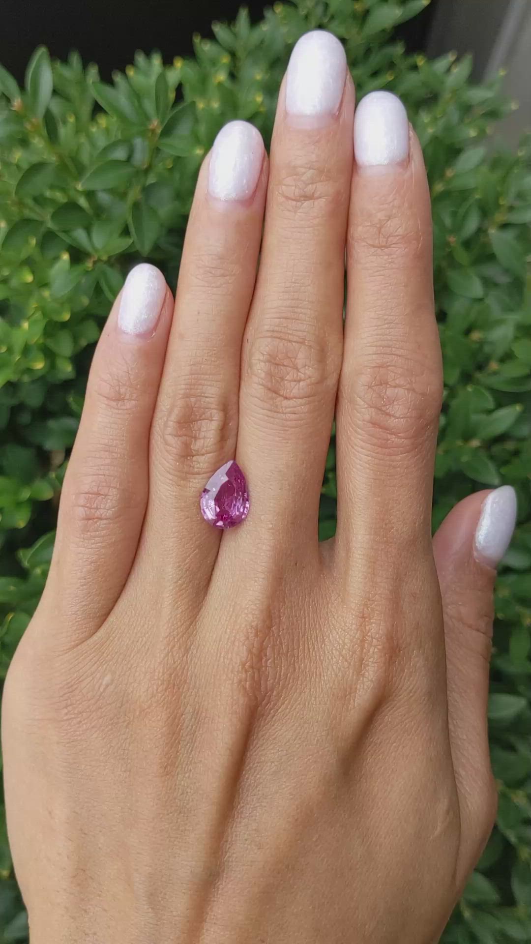 3.02 Ct. Pink Sapphire from Ceylon (Sri Lanka) Size Video