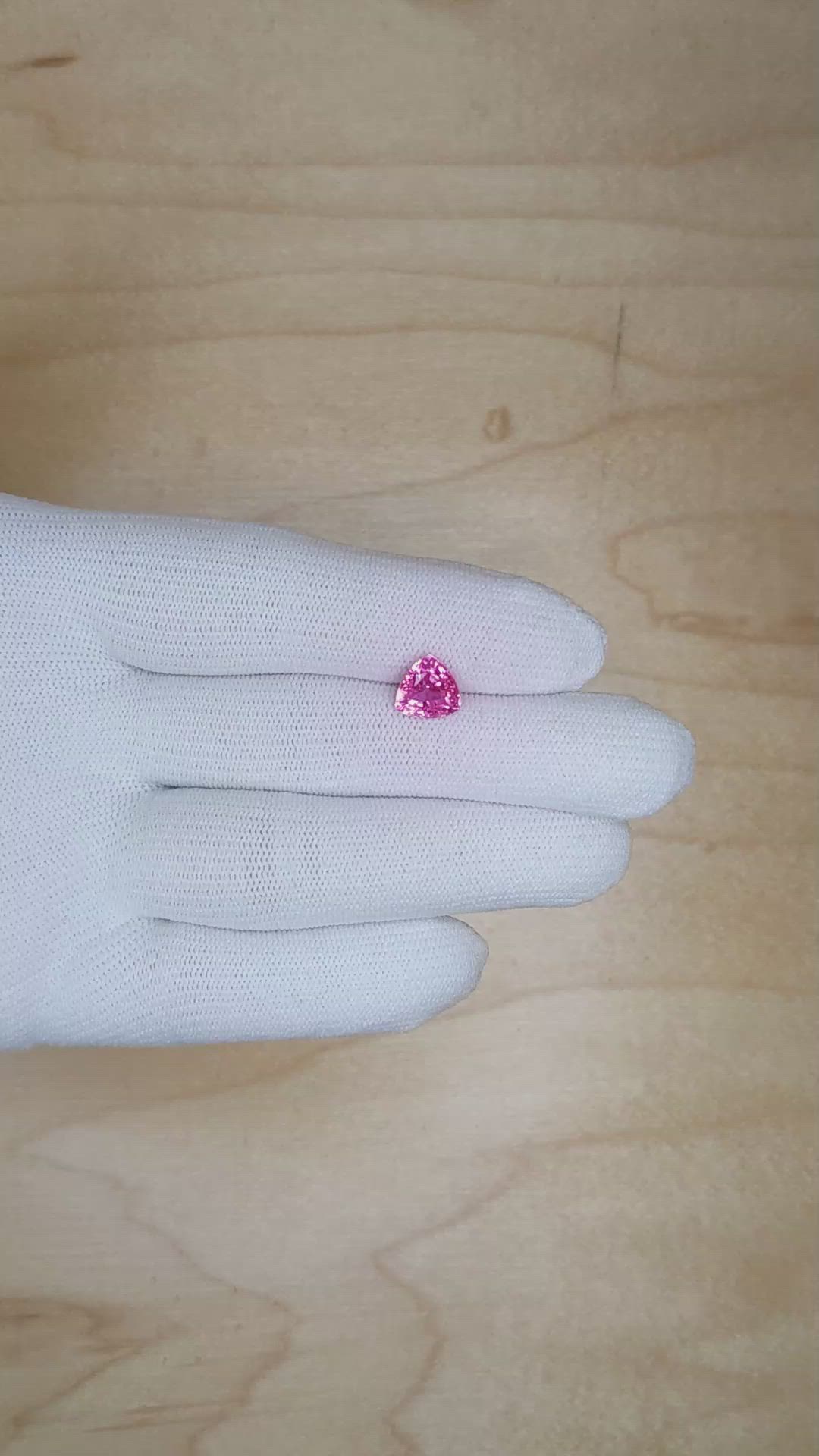 2.45 Ct. Pink Sapphire from Ceylon (Sri Lanka) Size Video