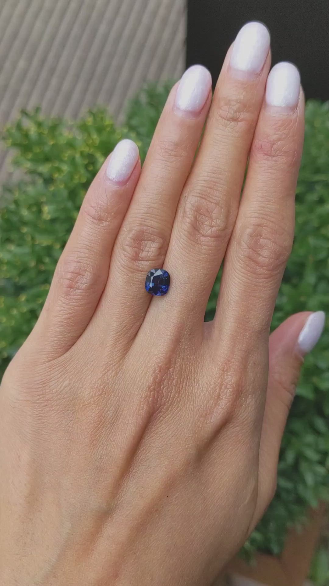 2.32 Ct. Blue Sapphire from Ceylon (Sri Lanka) Size Video