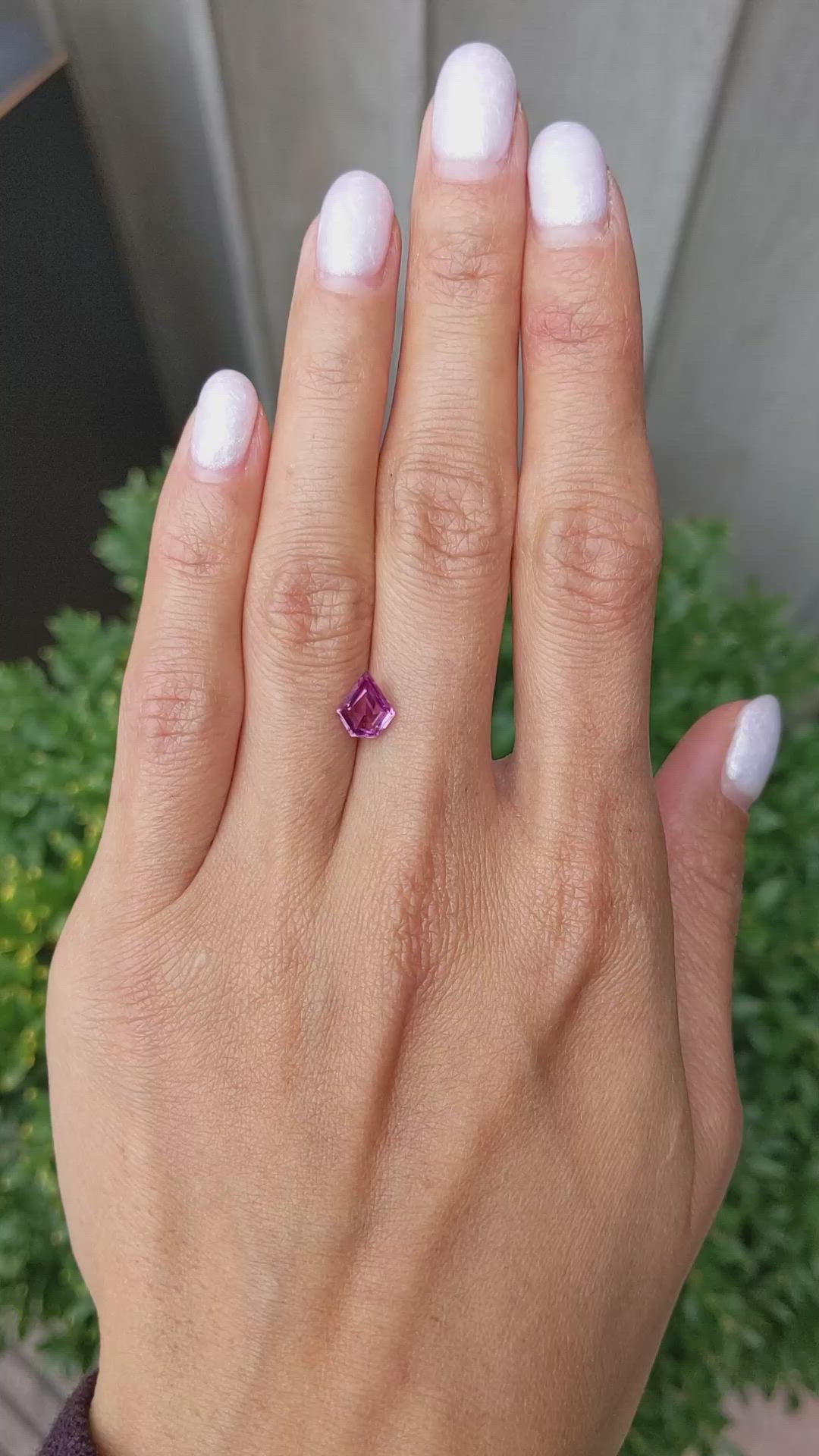 1.46 Ct. Purplish Pink Sapphire from Ceylon (Sri Lanka) Size Video