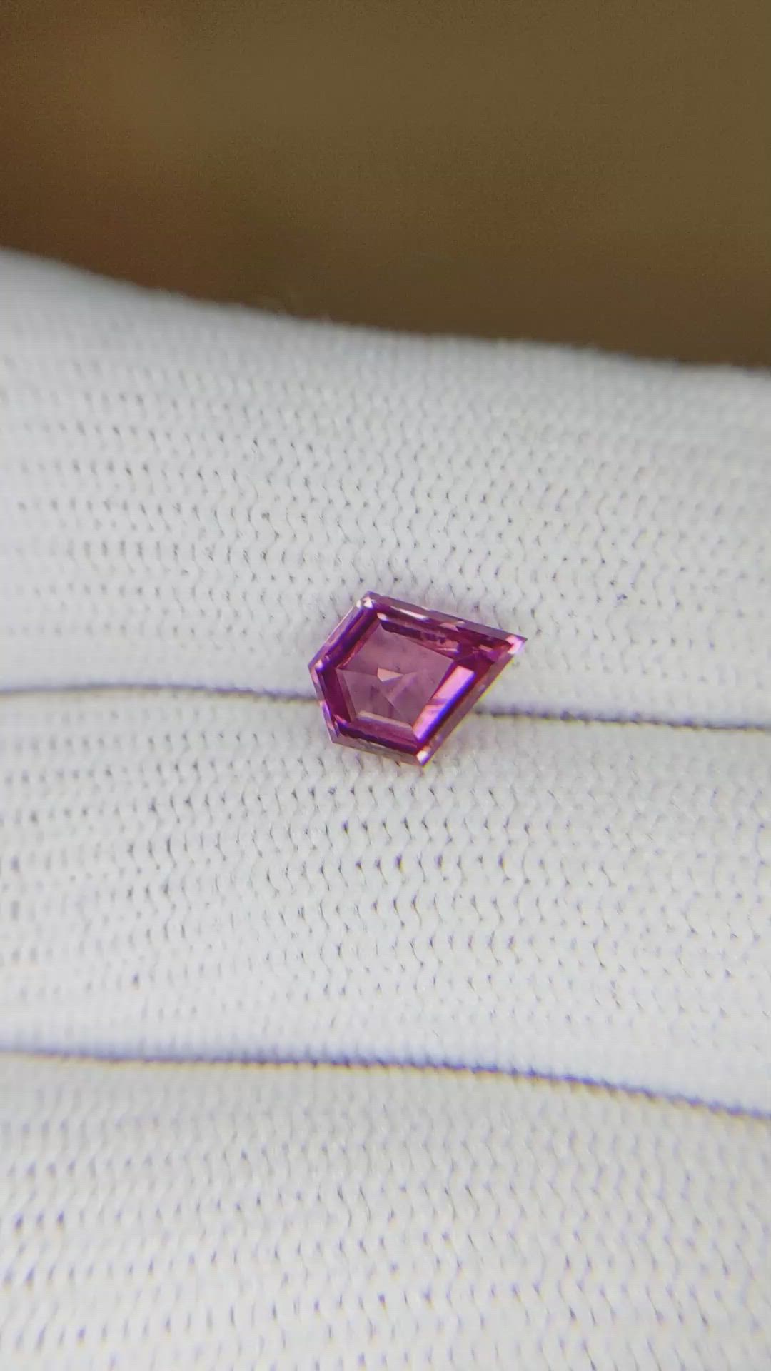 1.46 Ct. Purplish Pink Sapphire from Ceylon (Sri Lanka) Size Video