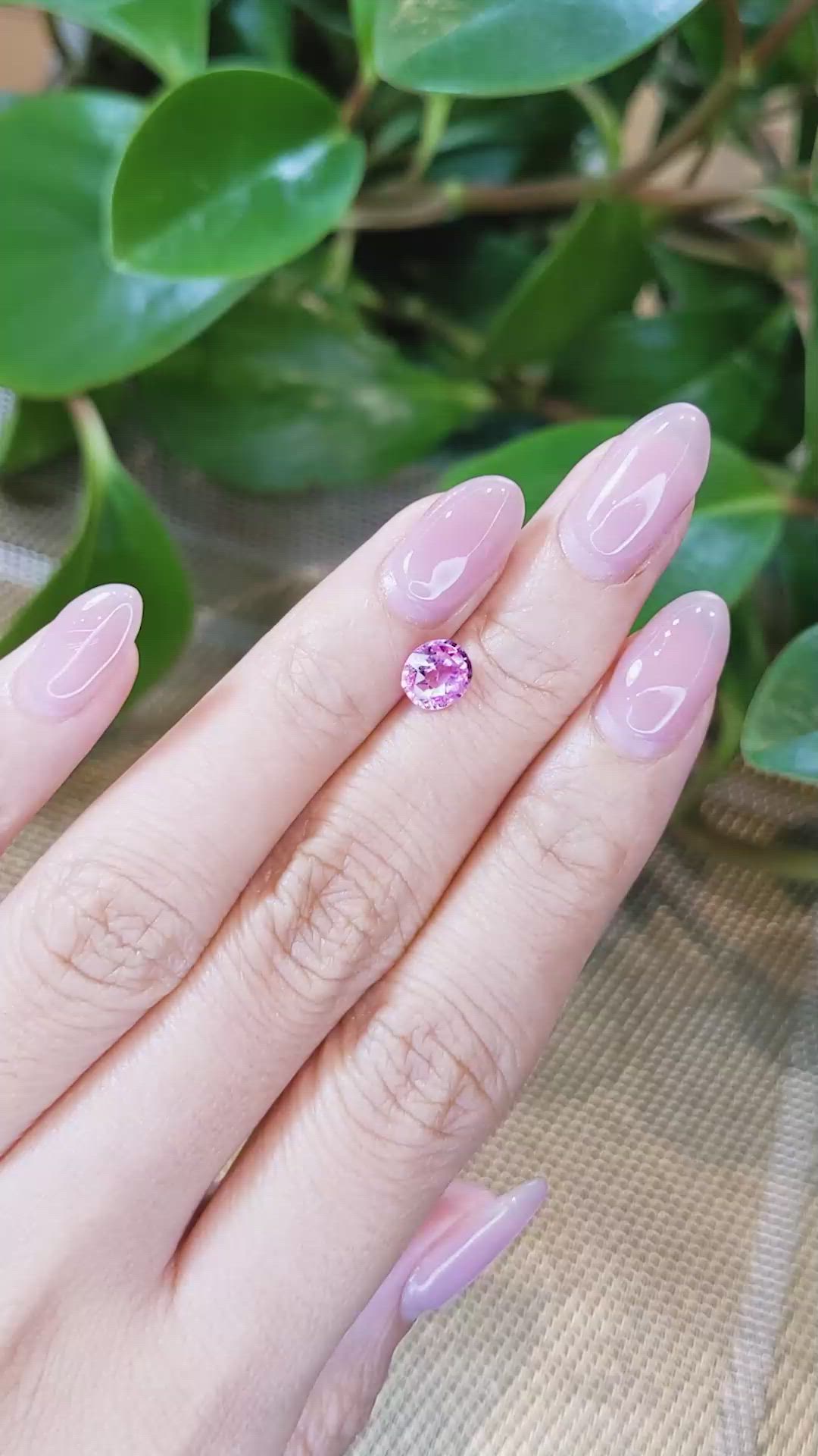 1.06 Ct. Pink Sapphire from Madagascar Size Video