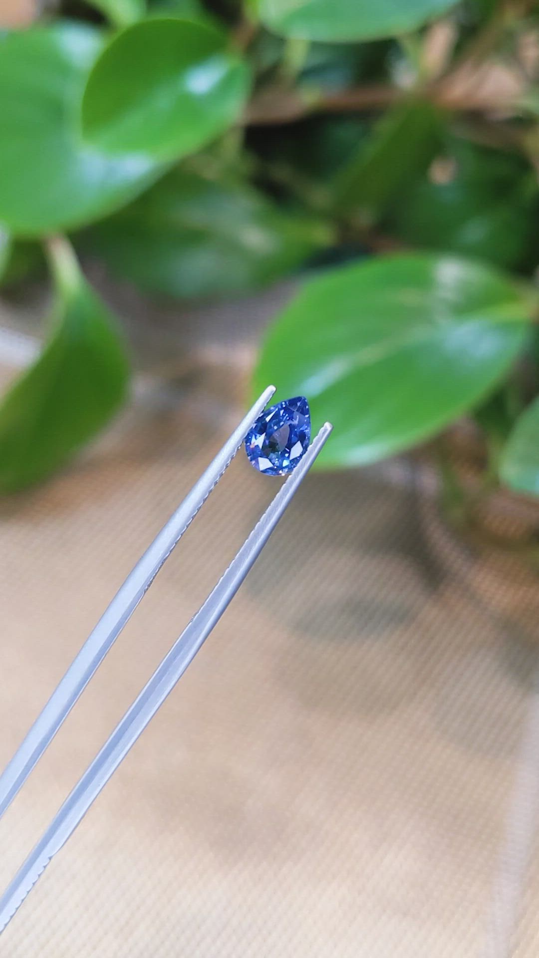 0.86 Ct. Blue Sapphire from Ceylon (Sri Lanka) Size Video