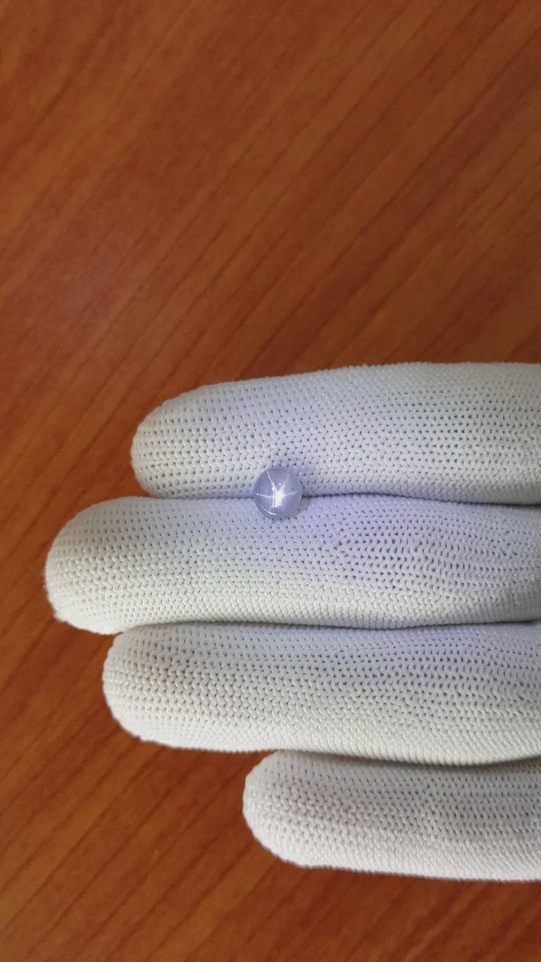 1.21 Ct. Greyish Blue Star Sapphire from Ceylon (Sri Lanka) Size Video