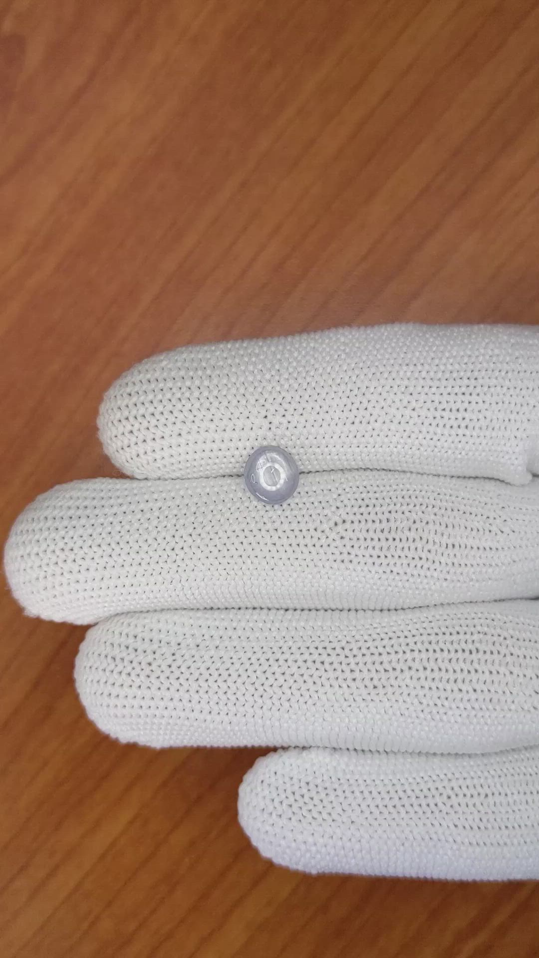 1.21 Ct. Greyish Blue Star Sapphire from Ceylon (Sri Lanka) Size Video