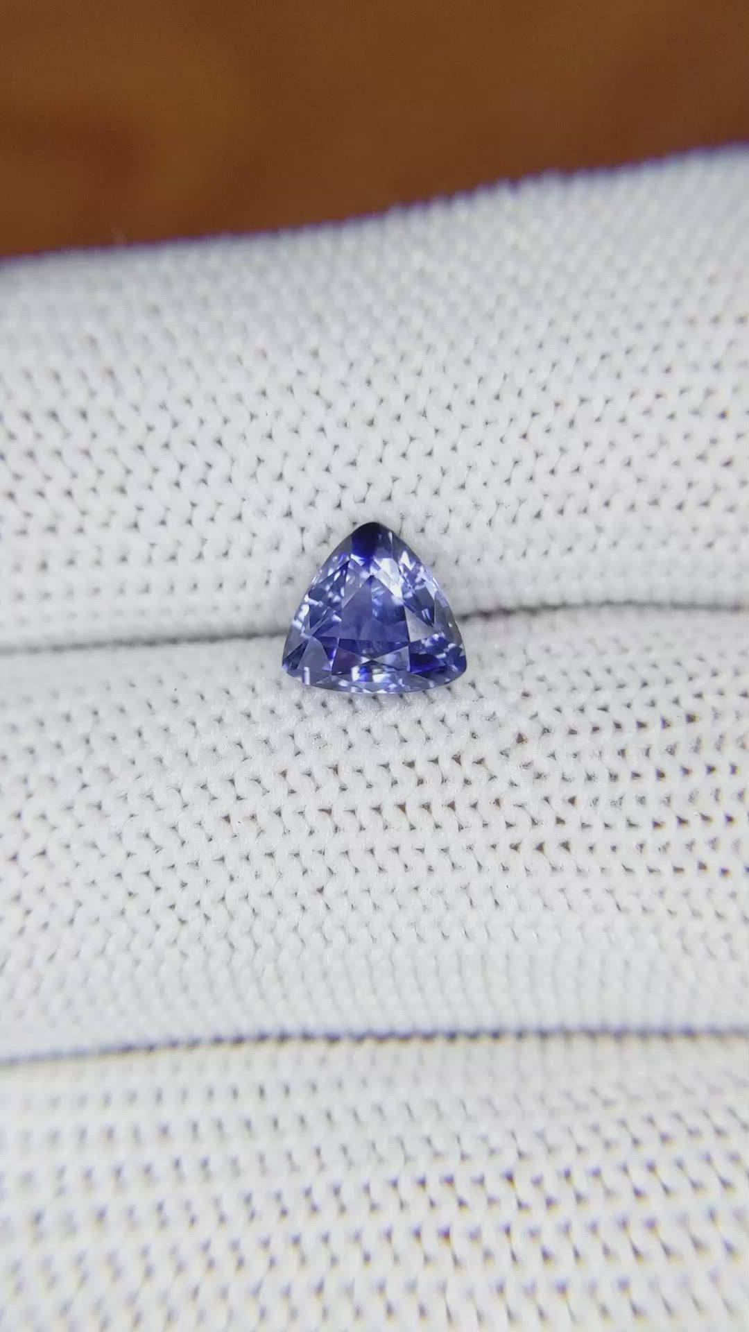 1.45 Ct. Blue Sapphire from Ceylon (Sri Lanka) Size Video