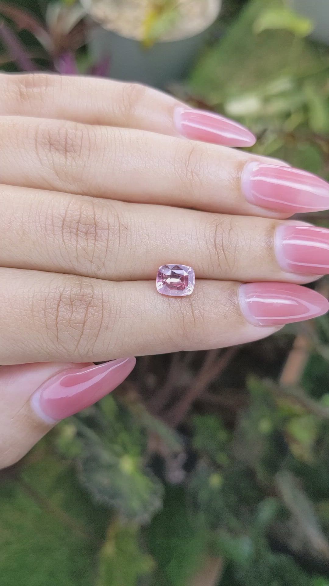 1.77 Ct. Padparadscha Sapphire from Ceylon (Sri Lanka) Size Video