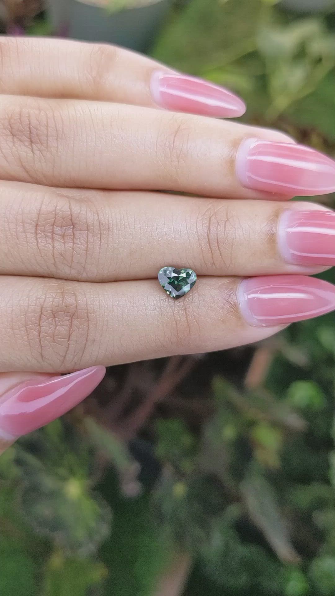 0.92 Ct. Green Sapphire from Madagascar Size Video