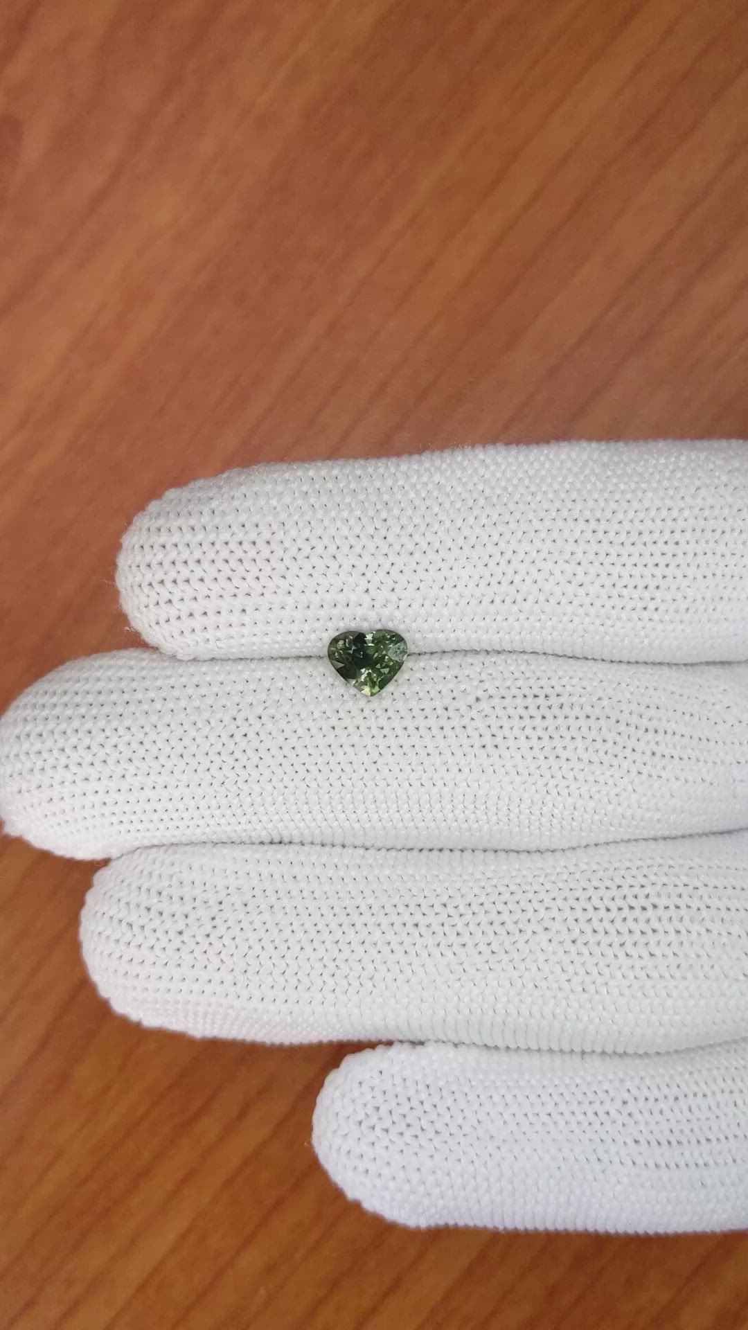 0.92 Ct. Green Sapphire from Madagascar Size Video